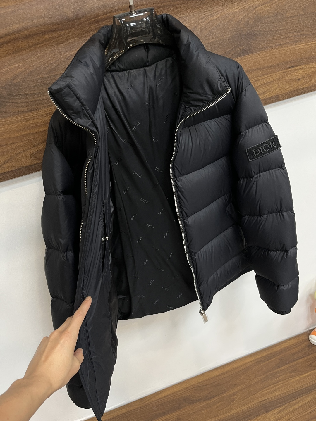 Dior Male Down Jacket Goose Down Black Slim Fit M-l-xl