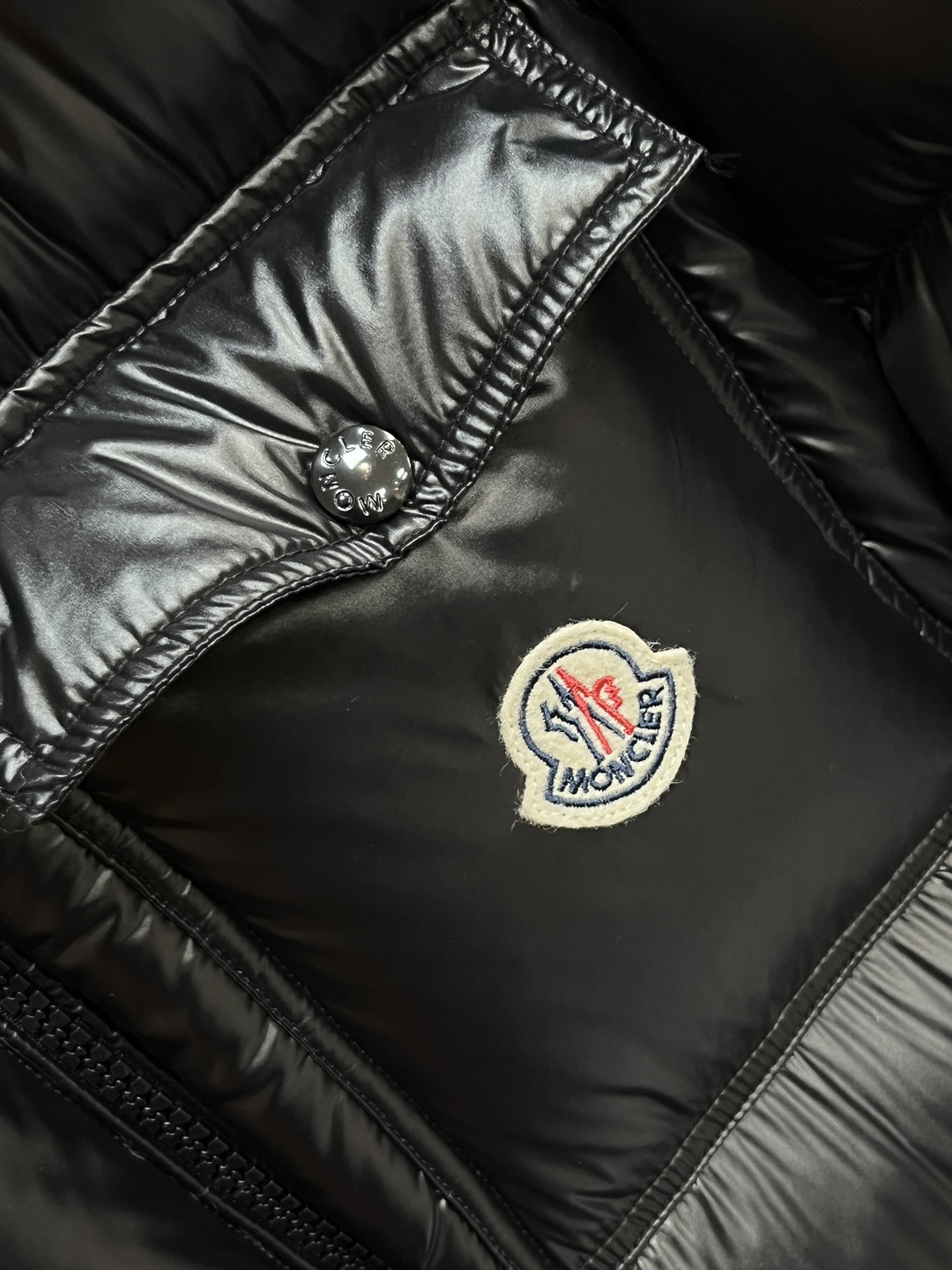 Moncler Male Down Jacket Goose Down Black Hooded M-l-xl