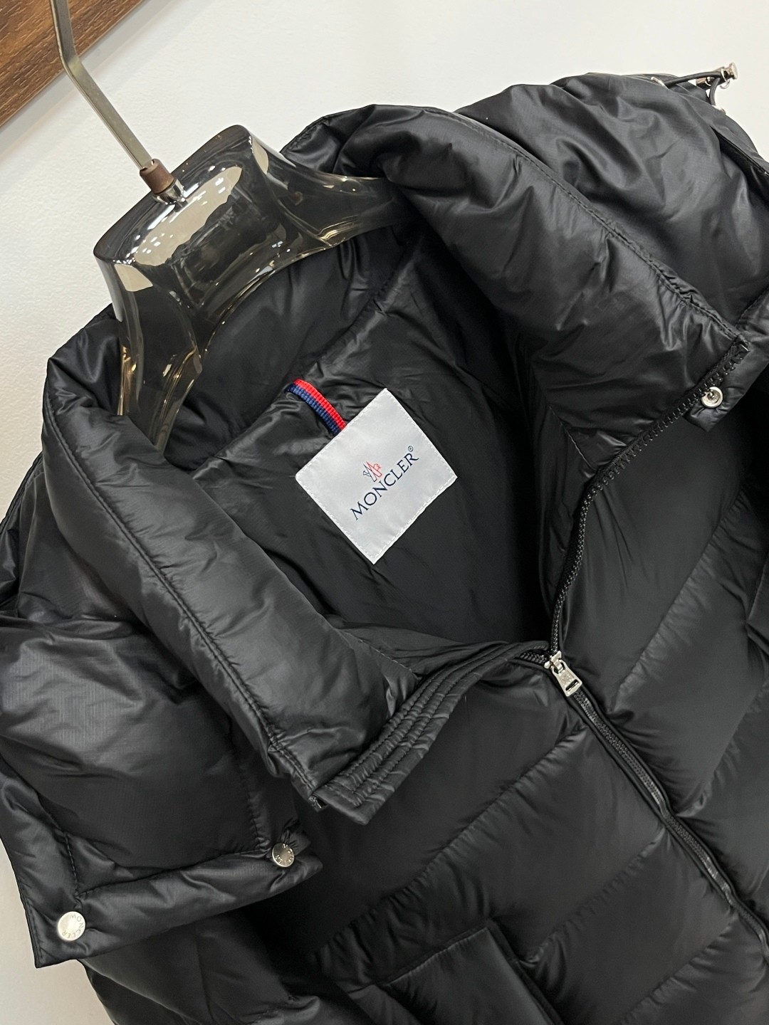 Moncler Male Down Jacket Goose Down Black Hooded M-xl