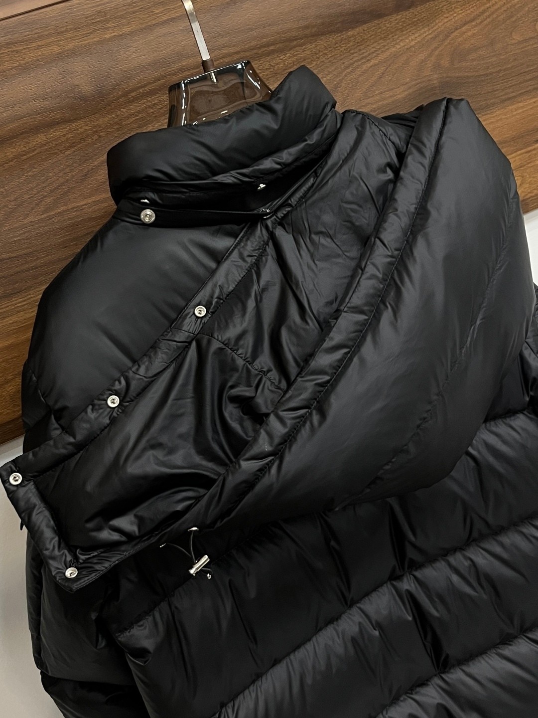Moncler Male Down Jacket Goose Down Black Hooded M-xl
