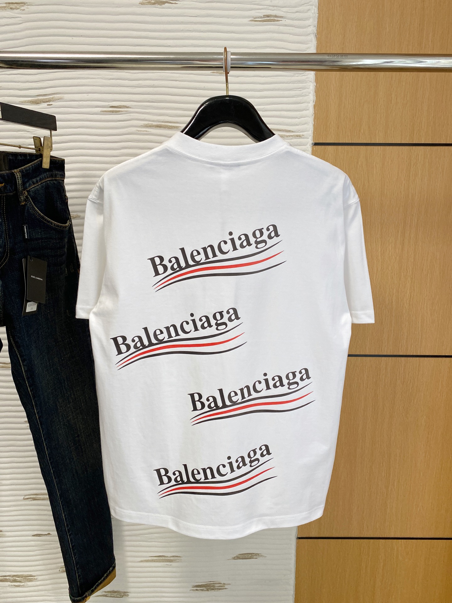 Balenciaga Male Basic Clothing Cotton Loose Fit S-xl