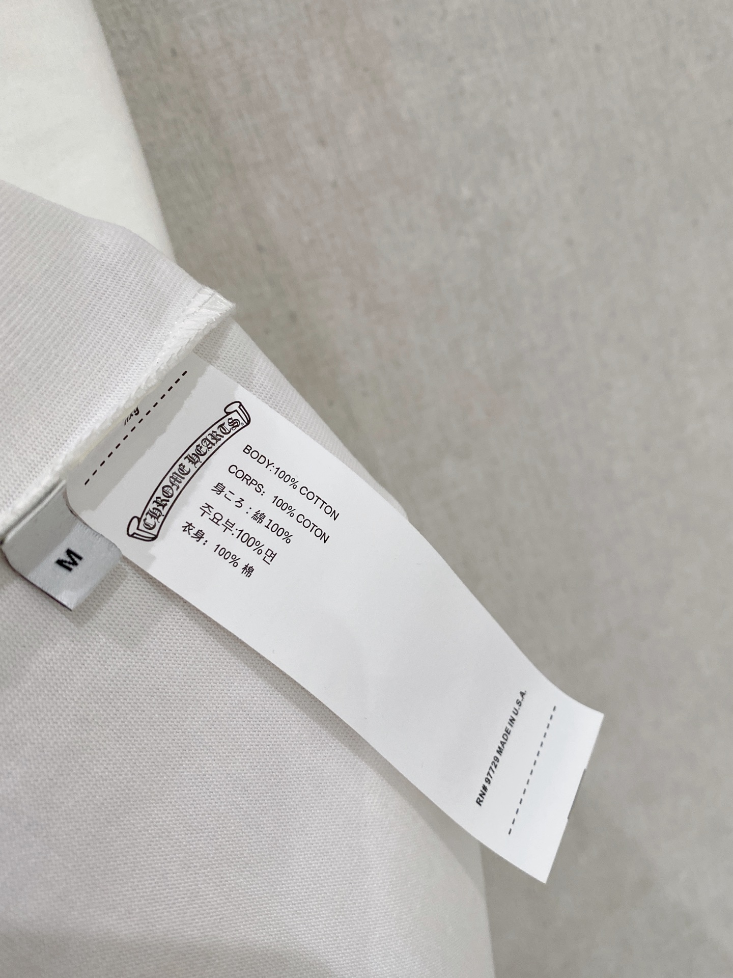 Chrome Hearts Basic Clothing Cotton White Loose Fit M-l-xl