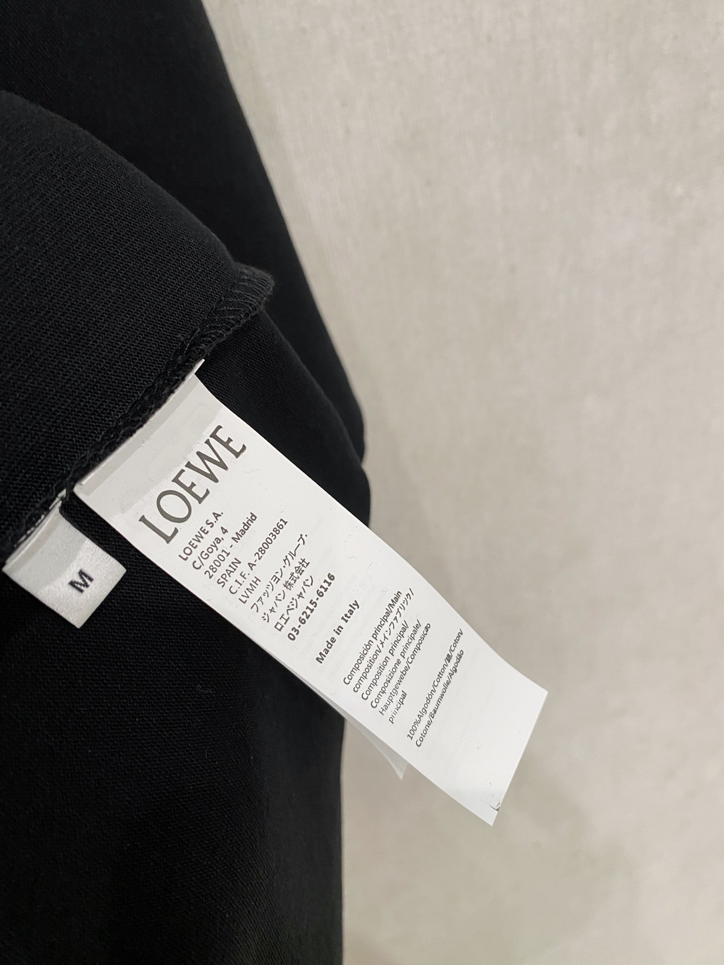 Loewe Basic Clothing Cotton White Loose Fit M-l-xl
