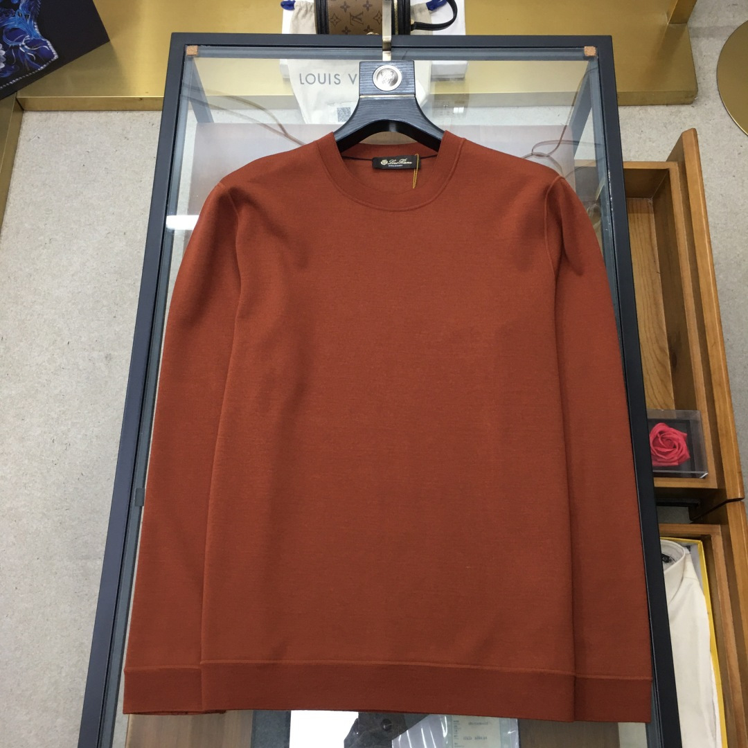 Loro Piana Male Basic Clothing Cashmere Slim Fit L-50