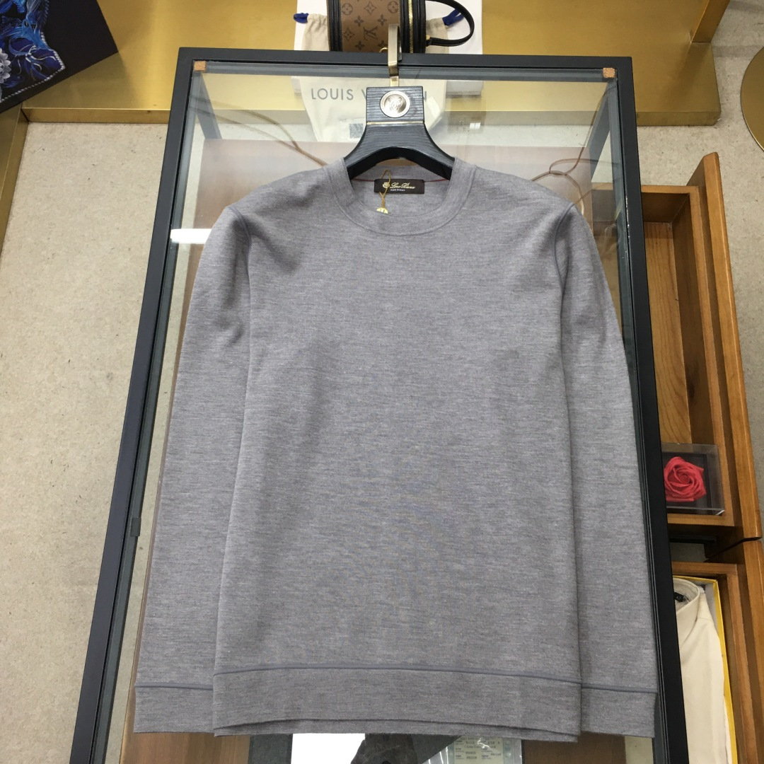 Loro Piana Male Basic Clothing Cashmere Slim Fit L-50