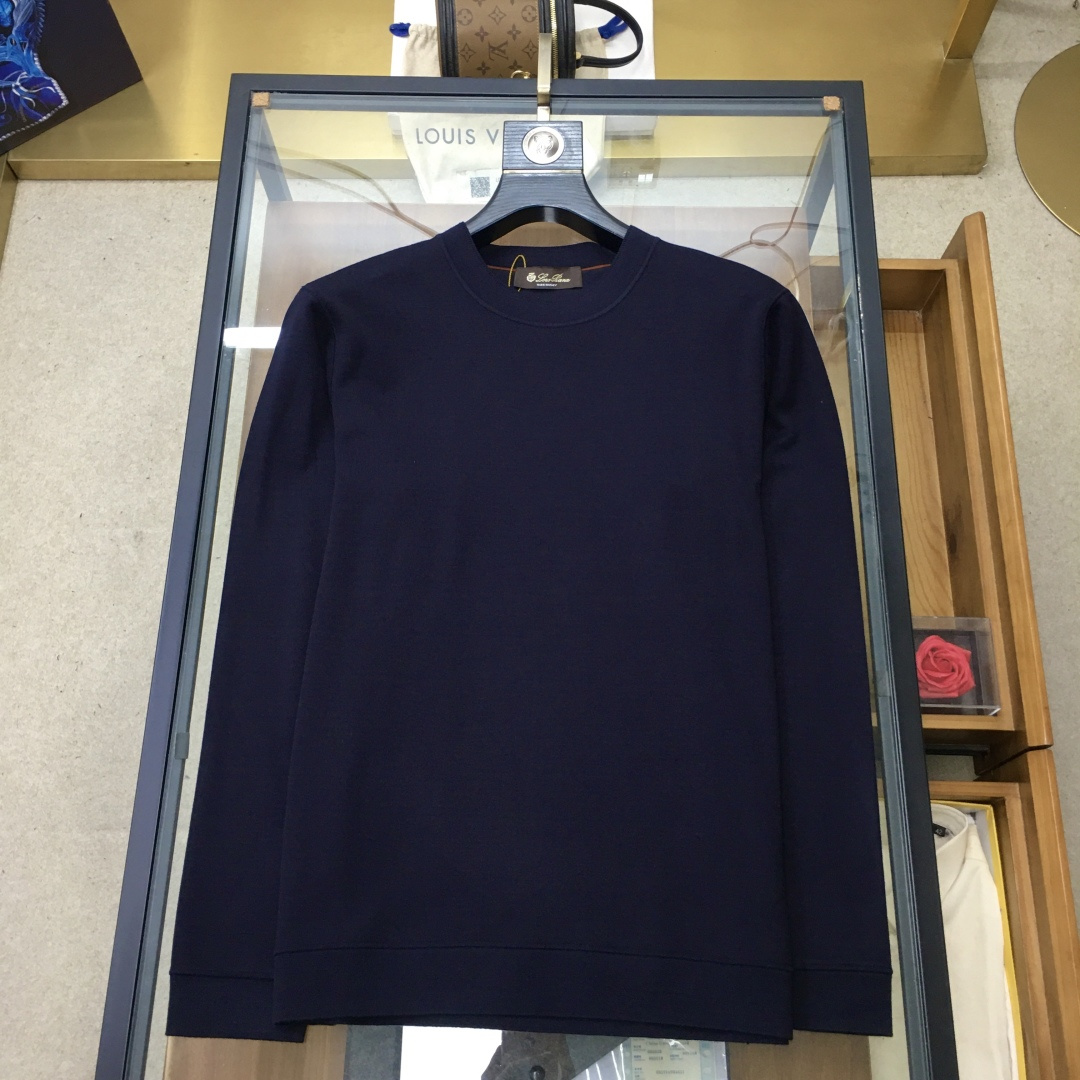 Loro Piana Male Basic Clothing Cashmere Slim Fit L-50