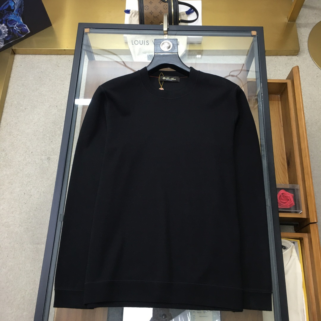 Loro Piana Male Basic Clothing Cashmere Slim Fit L-50
