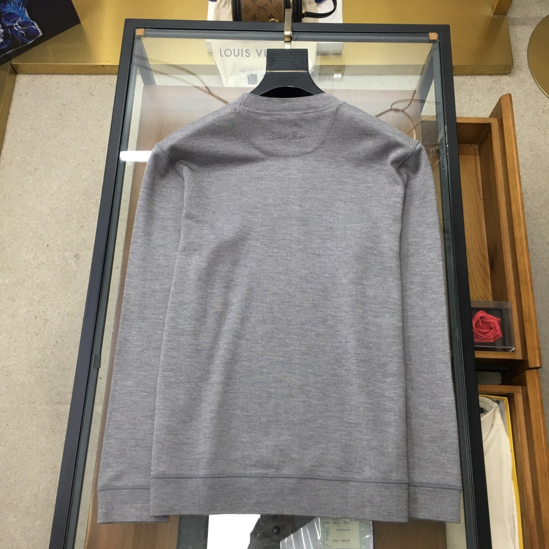 Loro Piana Male Basic Clothing Cashmere Slim Fit L-50