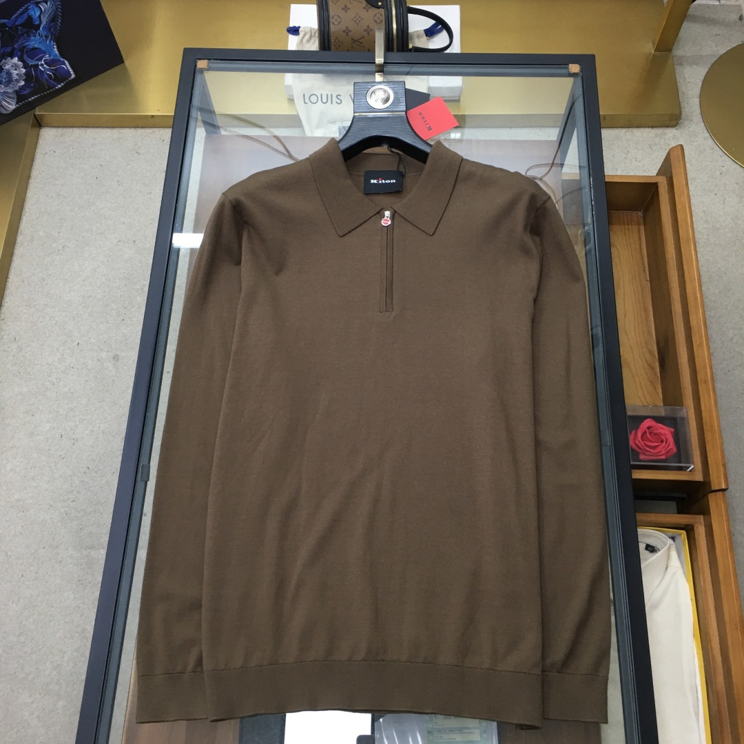 Kiton Basic Clothing Wool Black M-l-xl