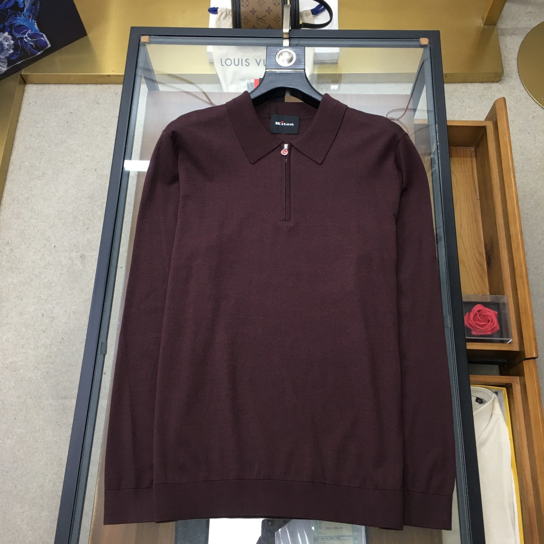 Kiton Basic Clothing Wool Black M-l-xl