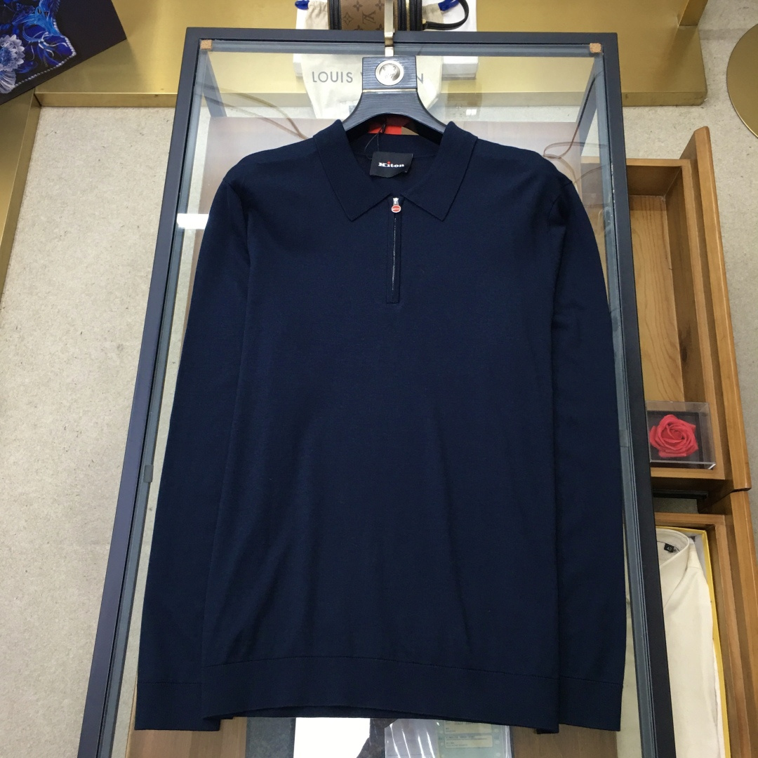 Kiton Basic Clothing Wool Black M-l-xl