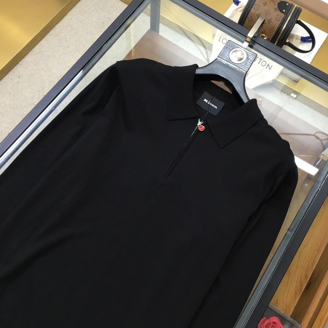 Kiton Basic Clothing Wool Black M-l-xl