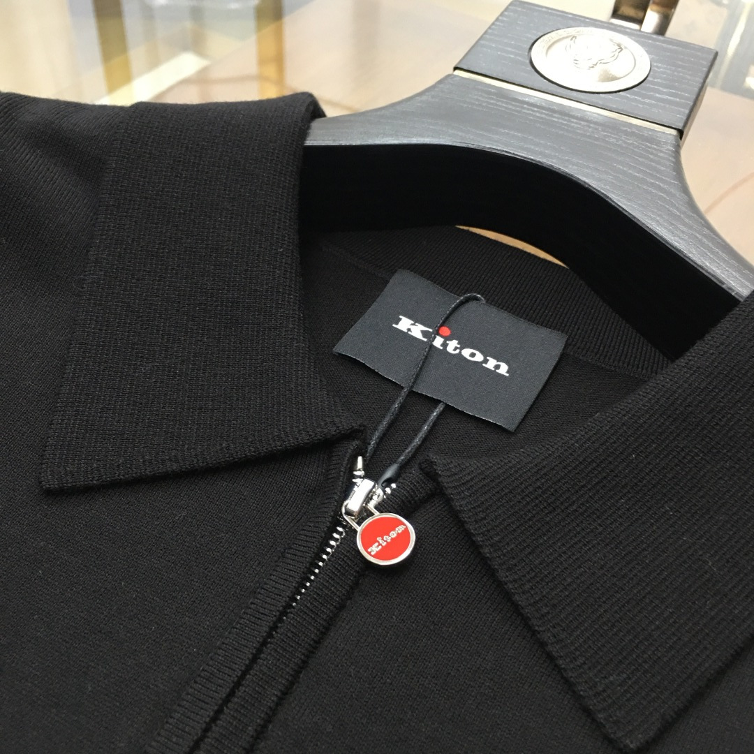 Kiton Basic Clothing Wool Black M-l-xl