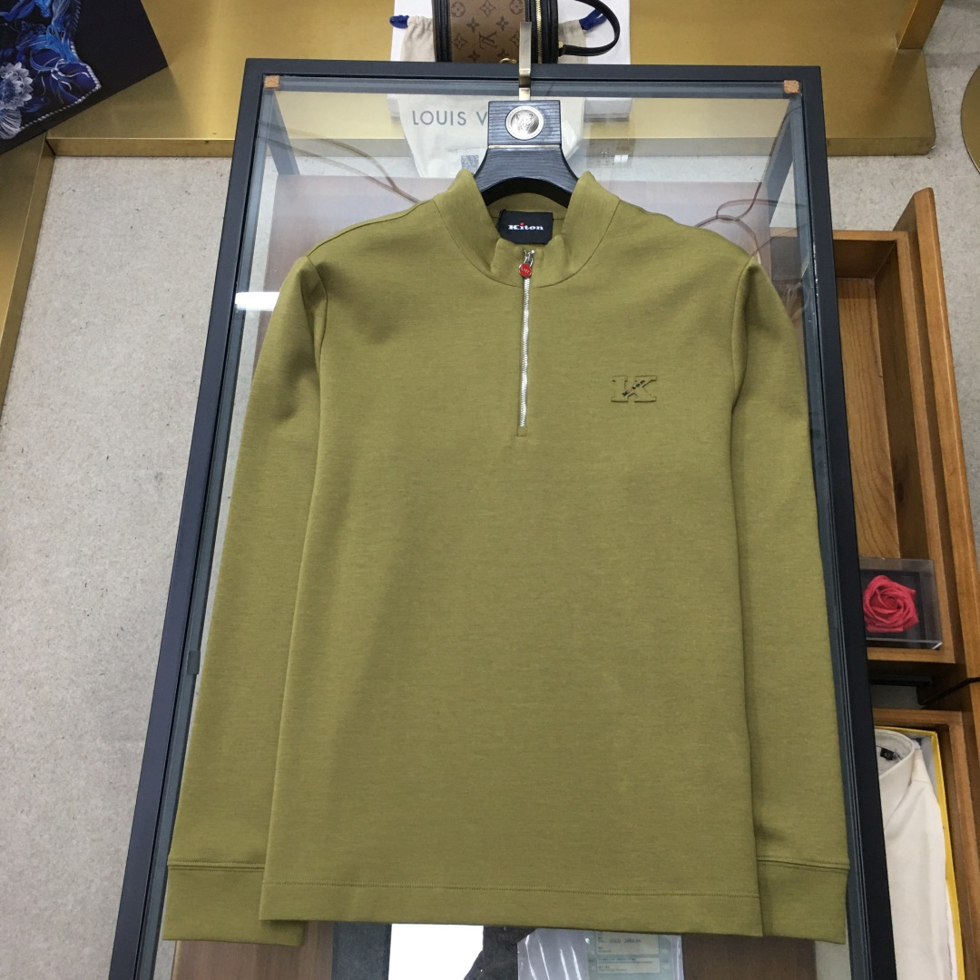 Kiton Basic Clothing Cashmere Red Slim Fit 50