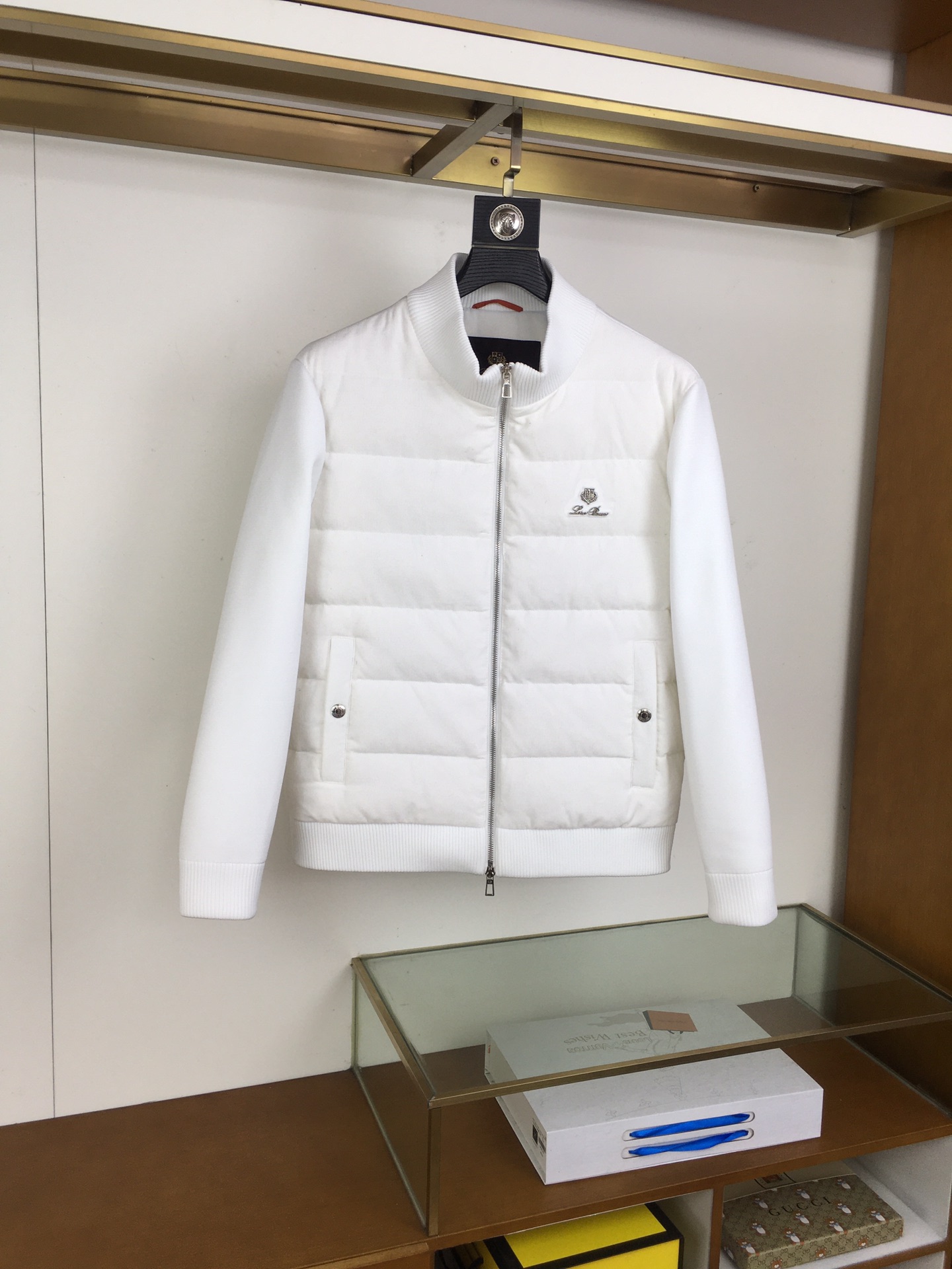 Loro Piana Down Jacket Knitted Black M-l-xl