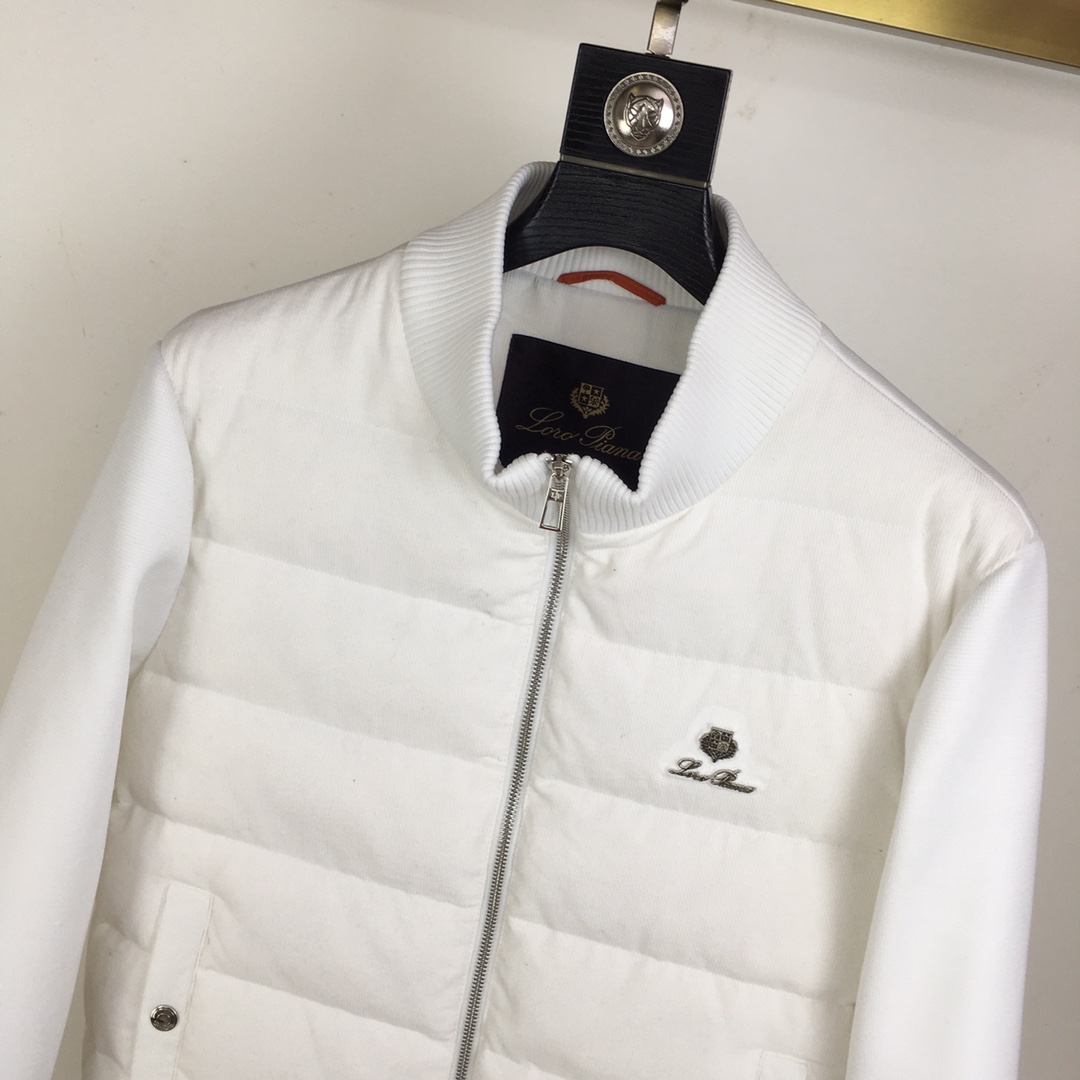Loro Piana Down Jacket Knitted Black M-l-xl