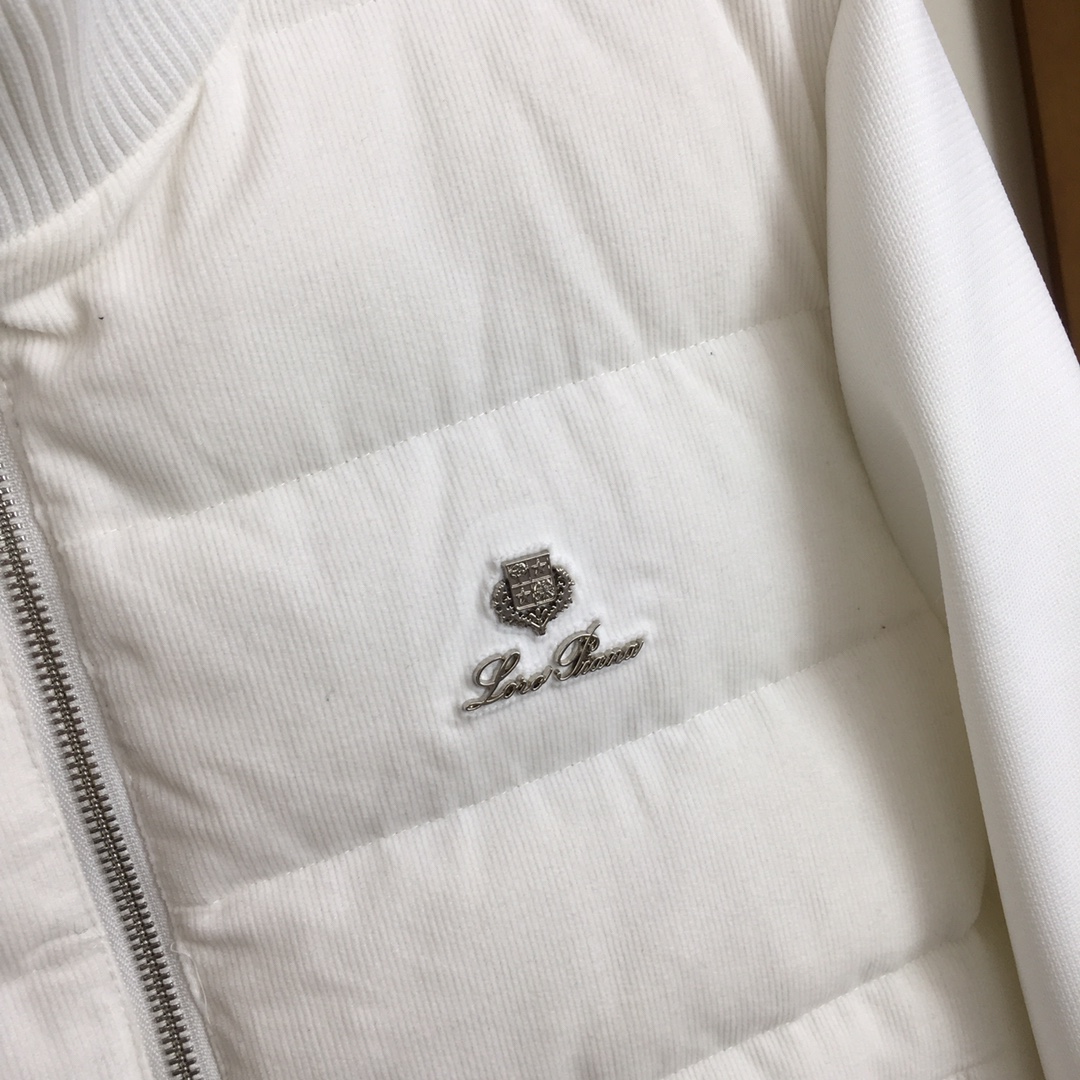 Loro Piana Down Jacket Knitted Black M-l-xl