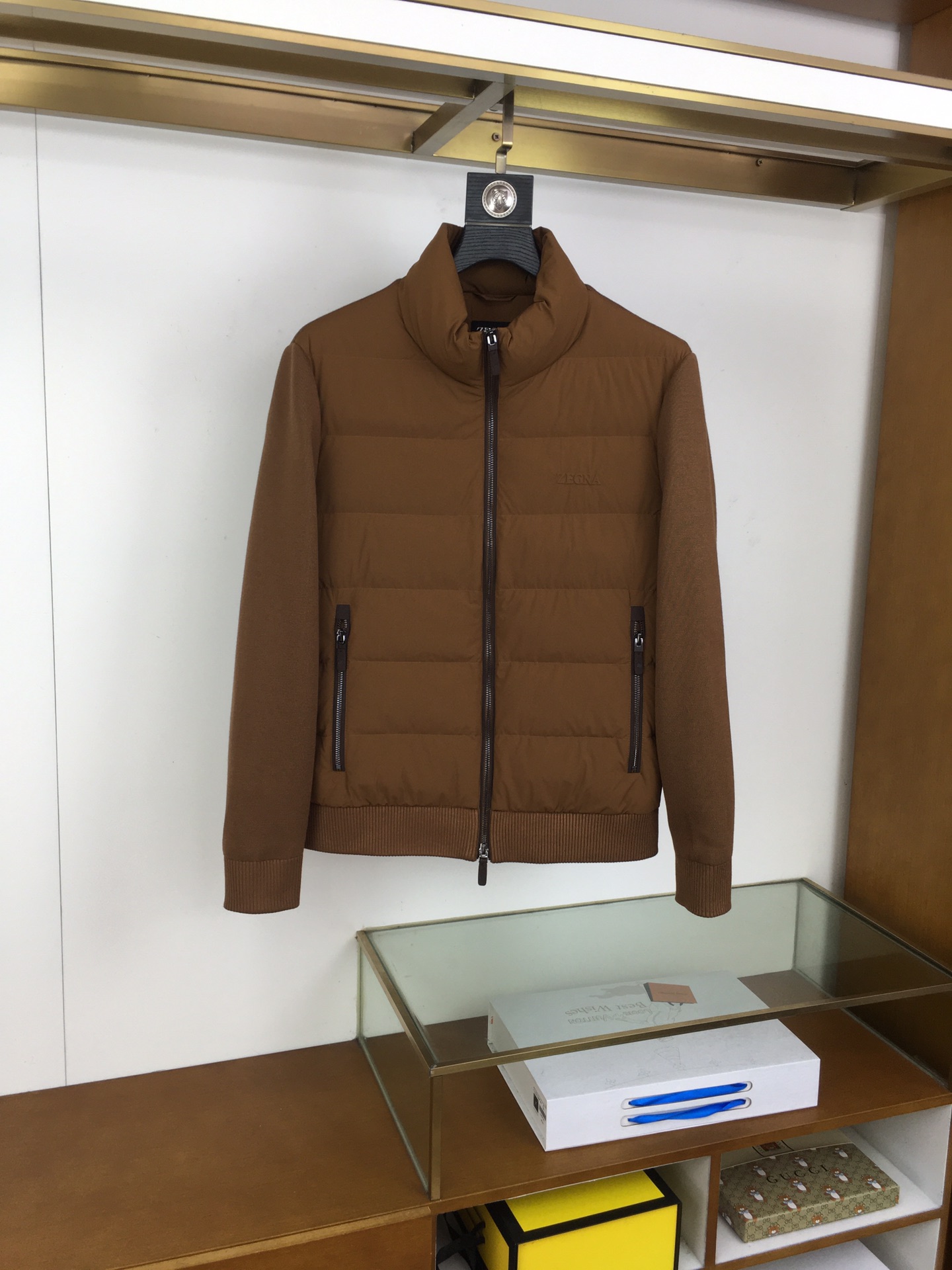 Ermenegildo Zegna Down Jacket Knitted Black M-l-xl