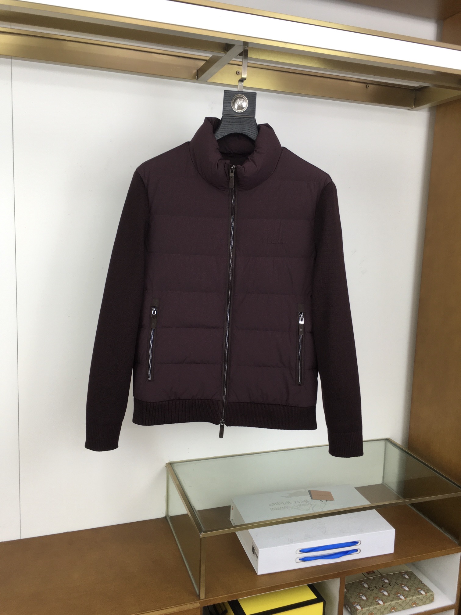 Ermenegildo Zegna Down Jacket Knitted Black M-l-xl
