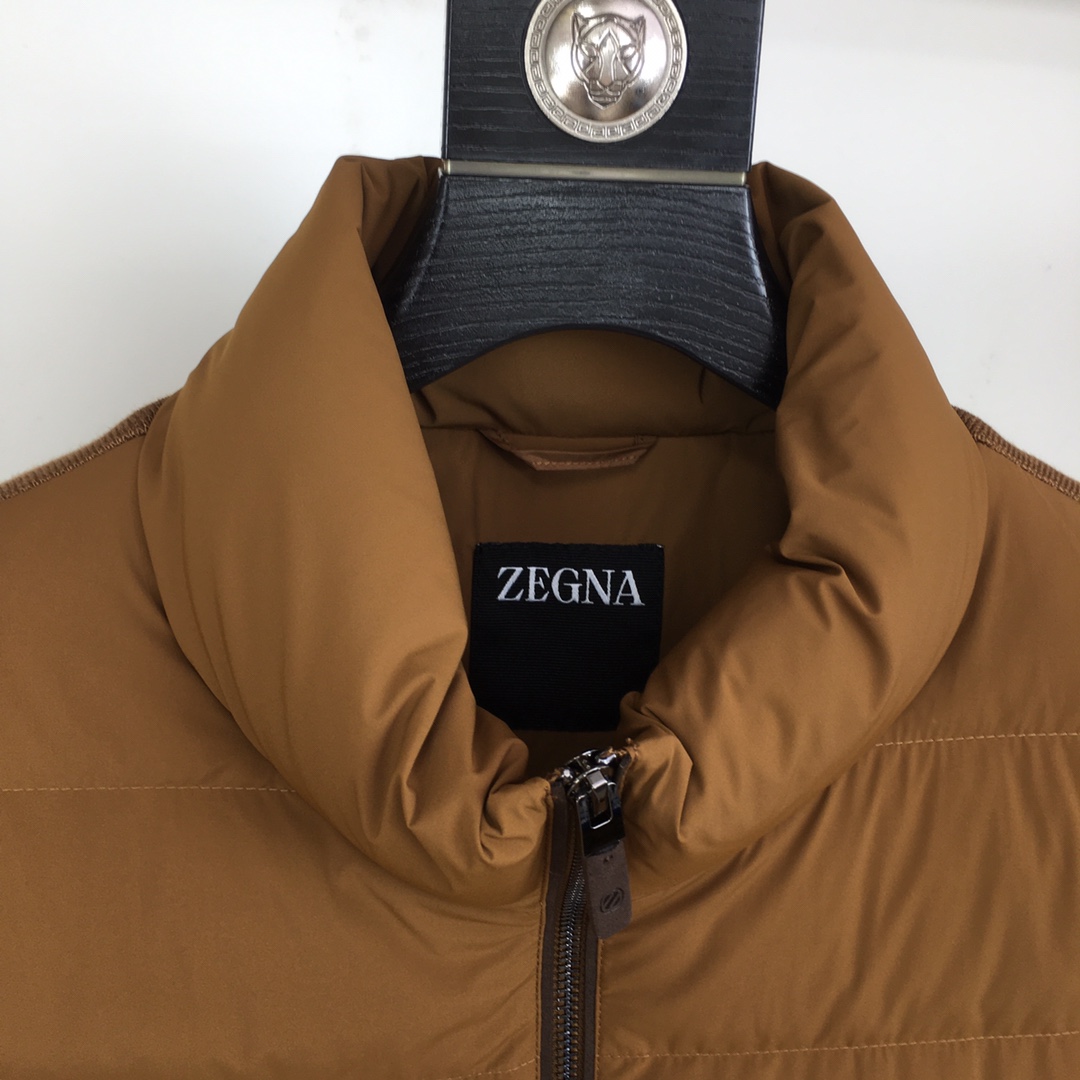 Ermenegildo Zegna Down Jacket Knitted Black M-l-xl
