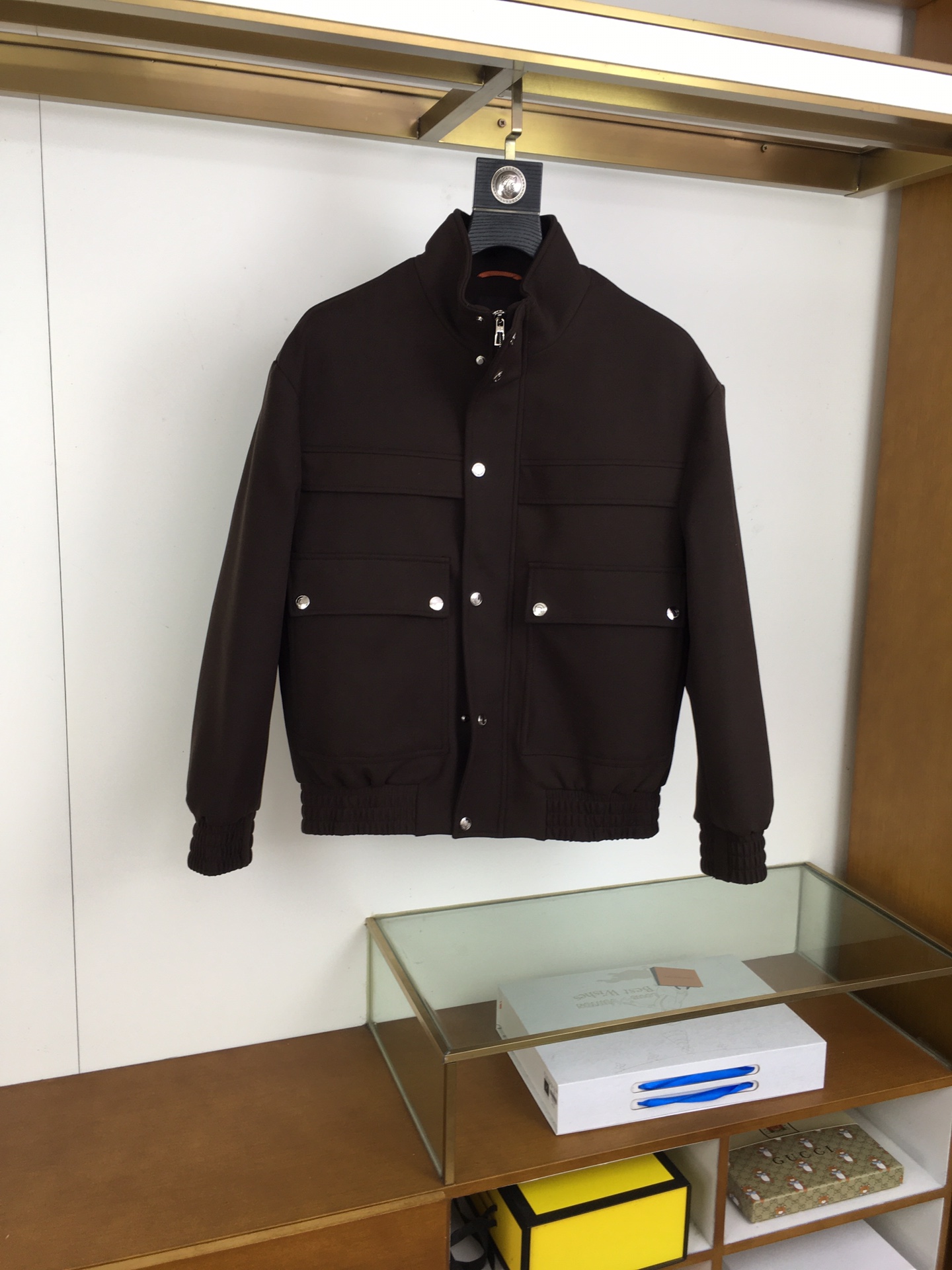Loro Piana Male Down Jacket Cotton Black Loose Fit M-l-54-48-56-50-52