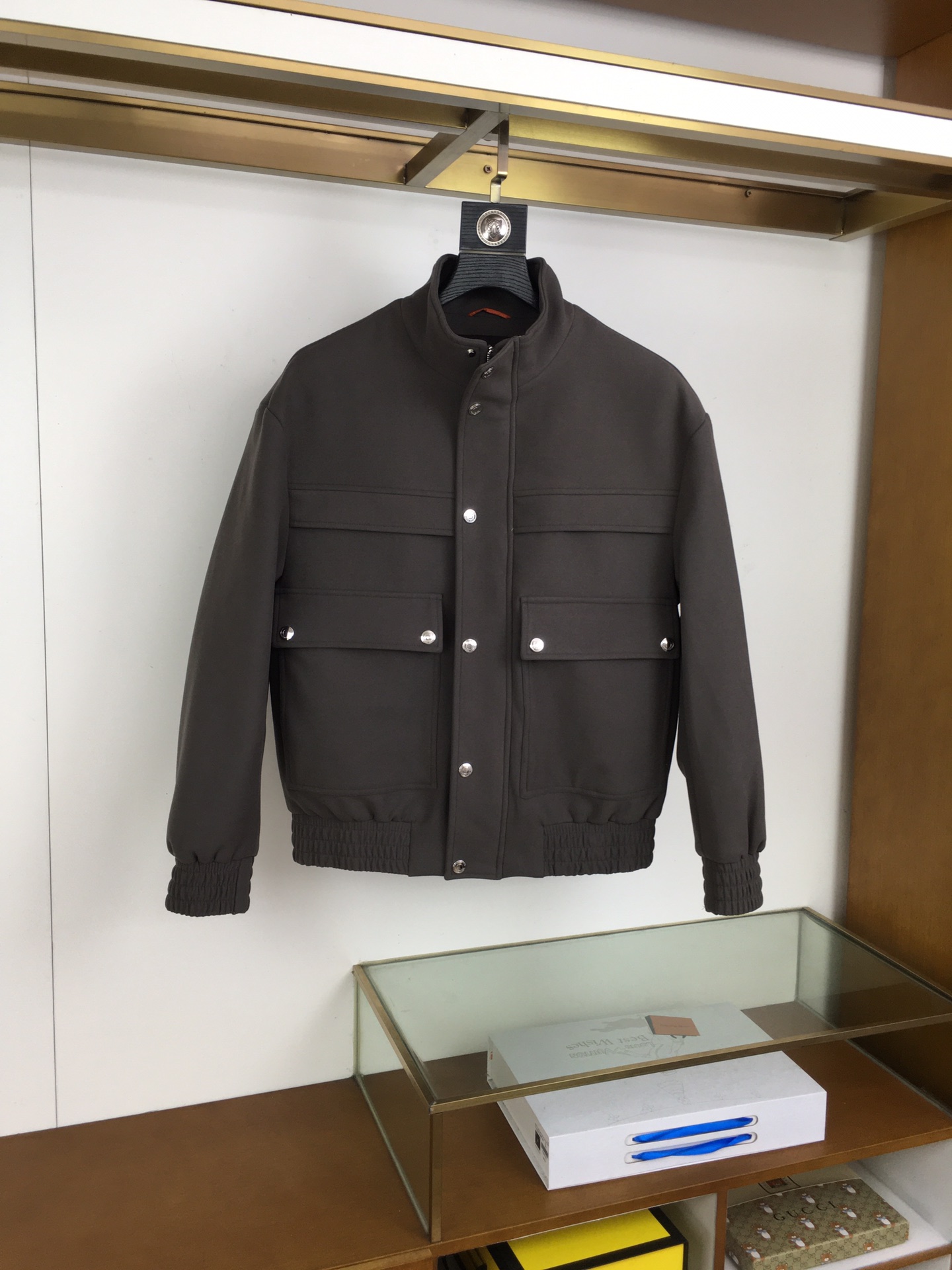 Loro Piana Male Down Jacket Cotton Black Loose Fit M-l-54-48-56-50-52