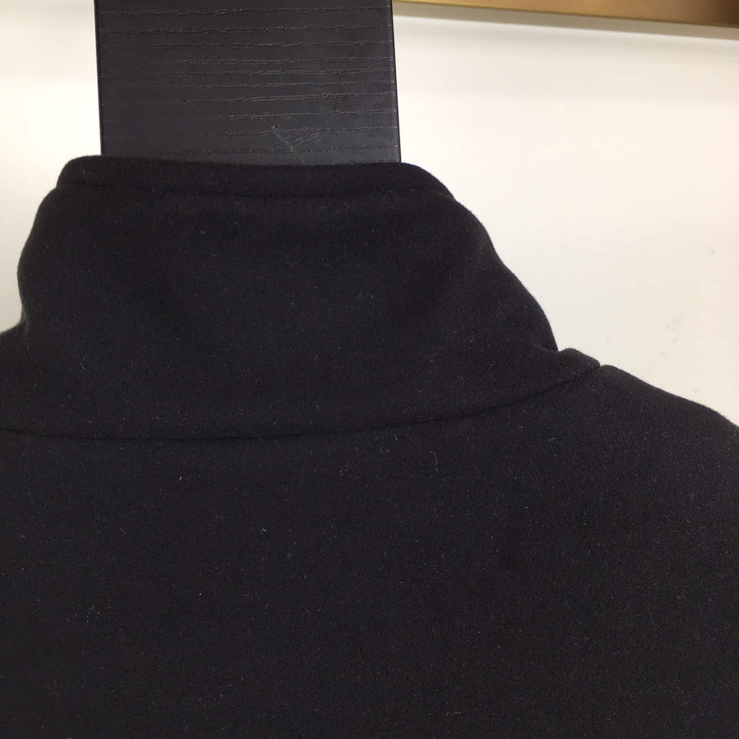 Loro Piana Male Down Jacket Cotton Black Loose Fit M-l-54-48-56-50-52