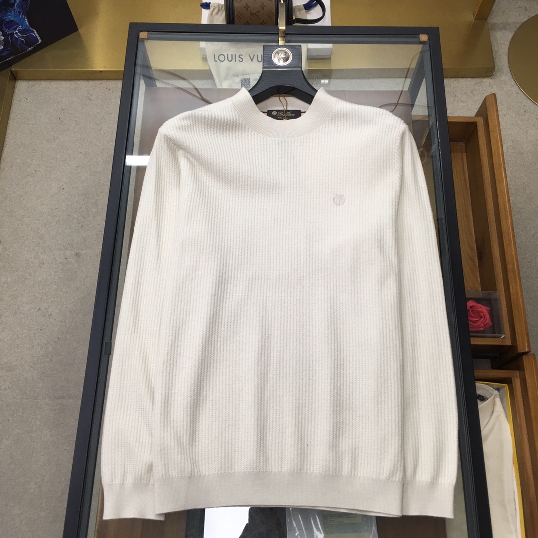 Loro Piana Male Basic Clothing Wool Black Loose Fit M-l-54-48-56-50-52