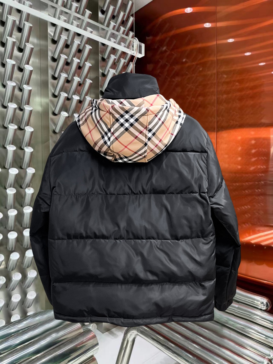 Burberry Couple Down Jacket Goose Down M-l-xl