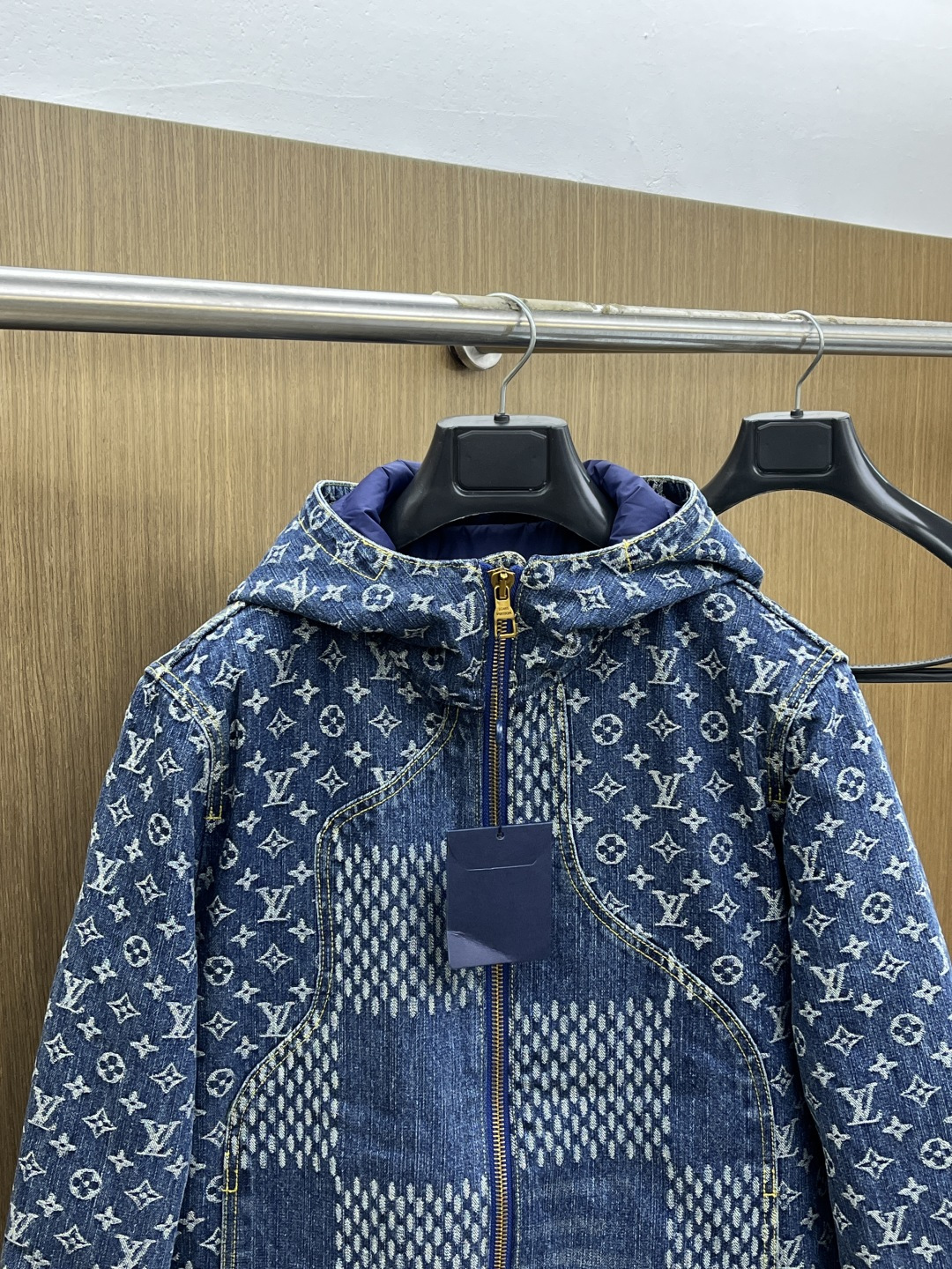 Louis Vuitton Down Jacket Knitted Hooded S-l