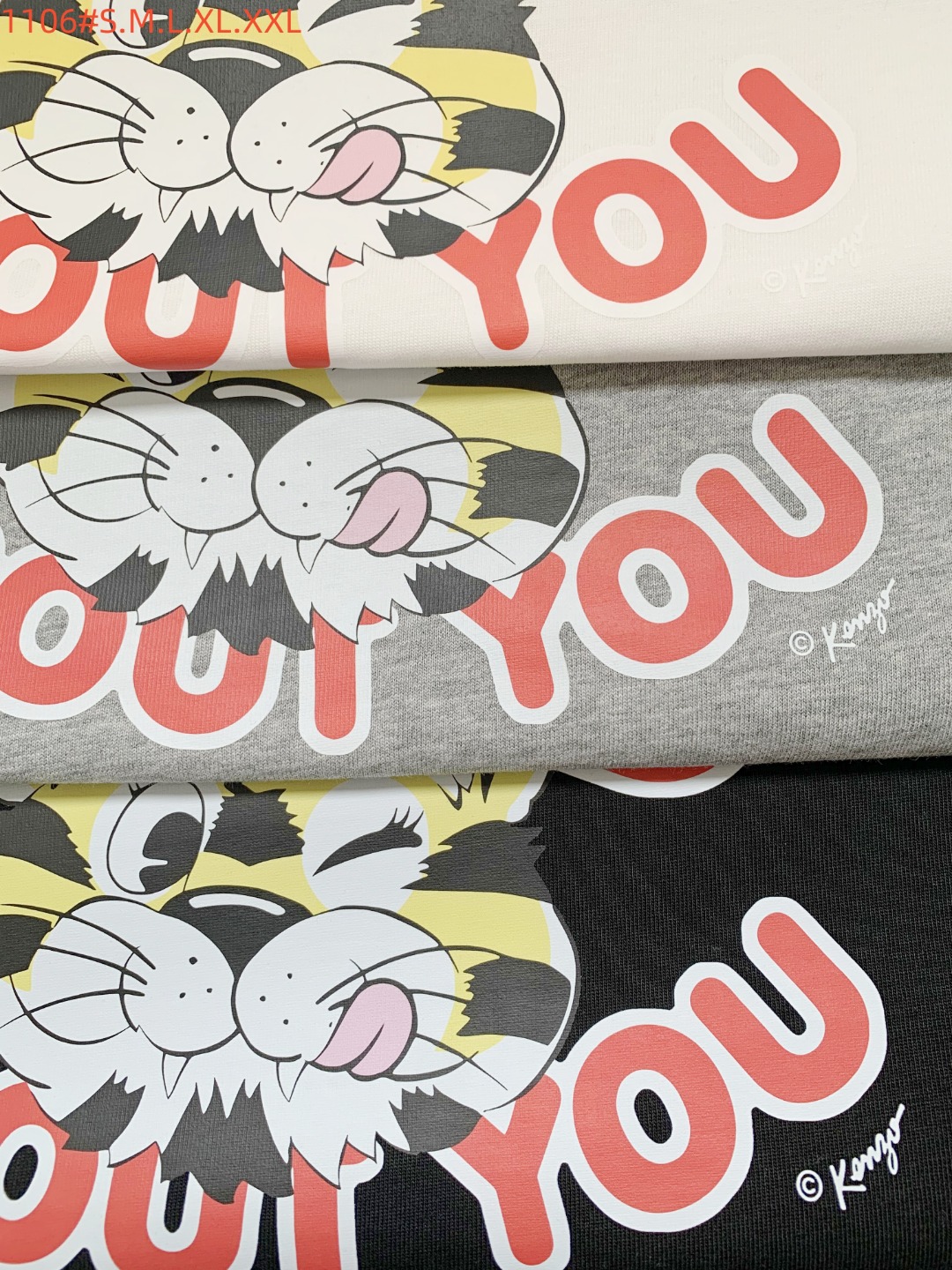 Kenzo Basic Clothing Cotton Black Printed S-m-l-xl-xxl