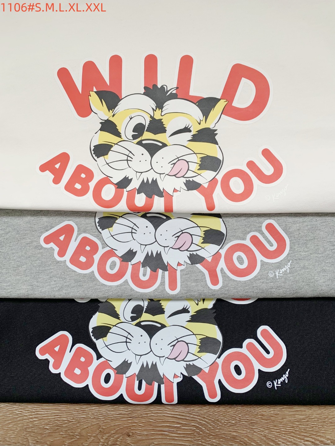Kenzo Basic Clothing Cotton Black Printed S-m-l-xl-xxl
