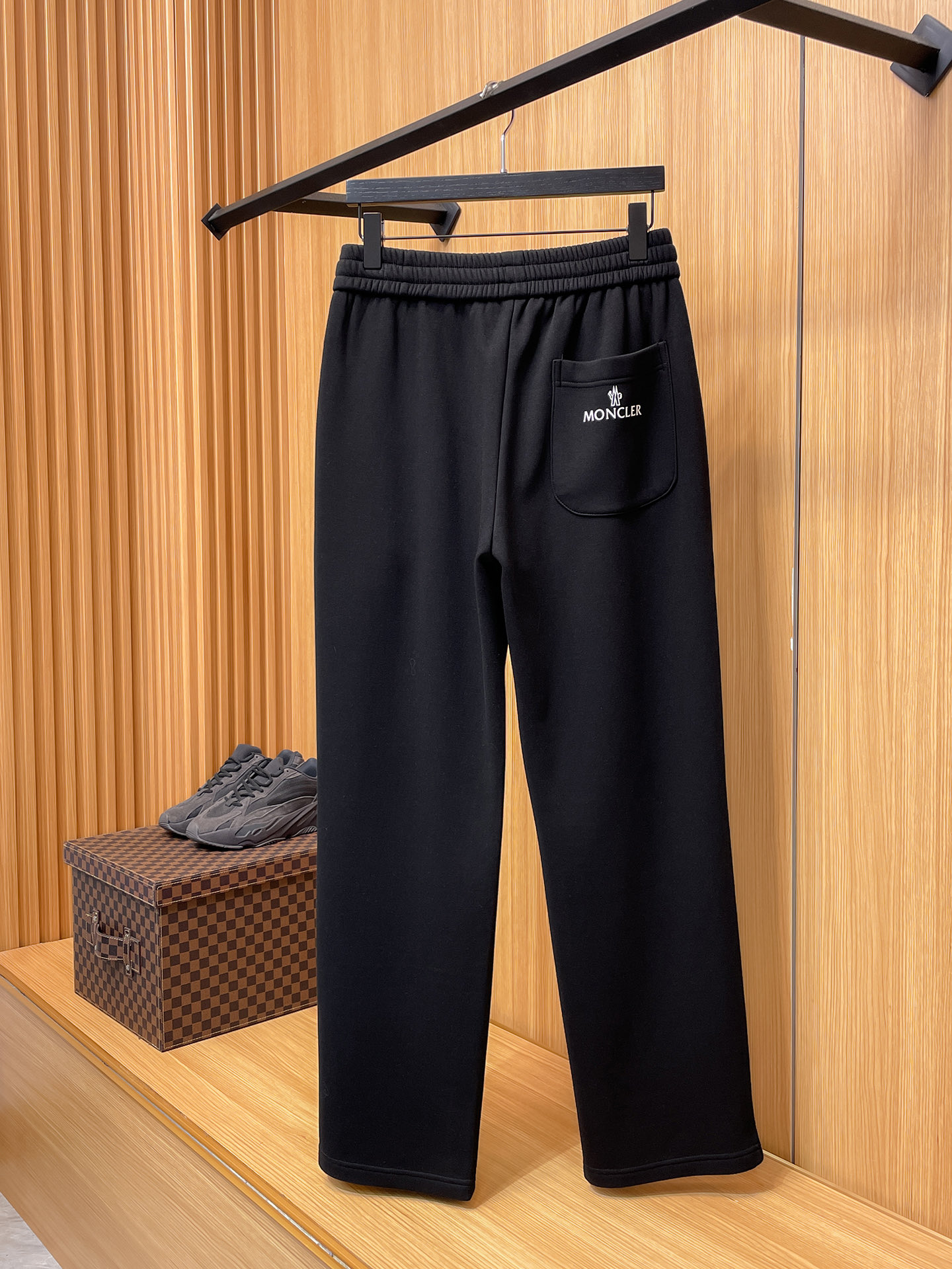 Moncler Basic Clothing Cotton Black Fleece Lined S-m-l-xl