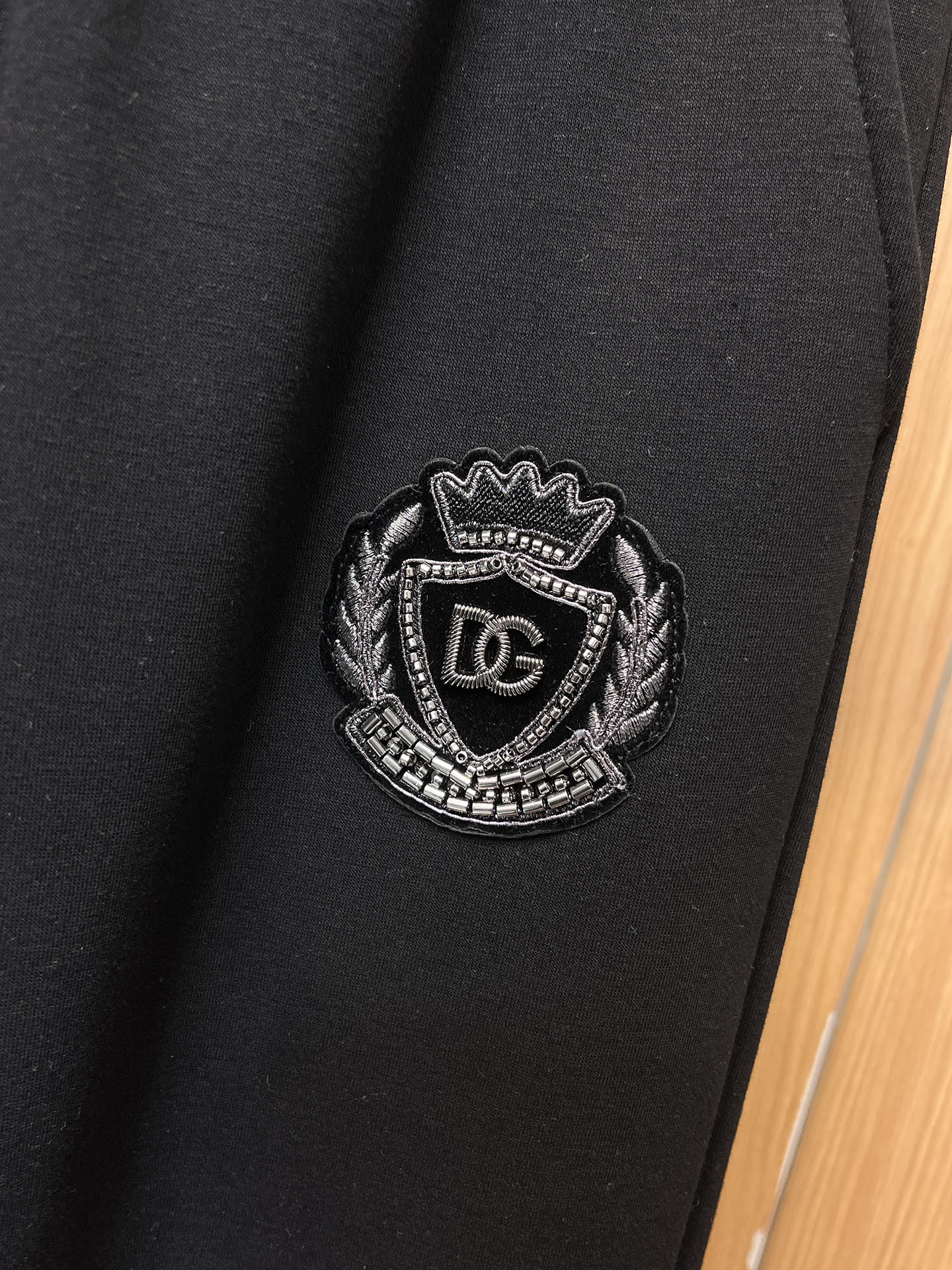 Dolcegabbana Basic Clothing Cotton Black Fleece Lined S-m-xl