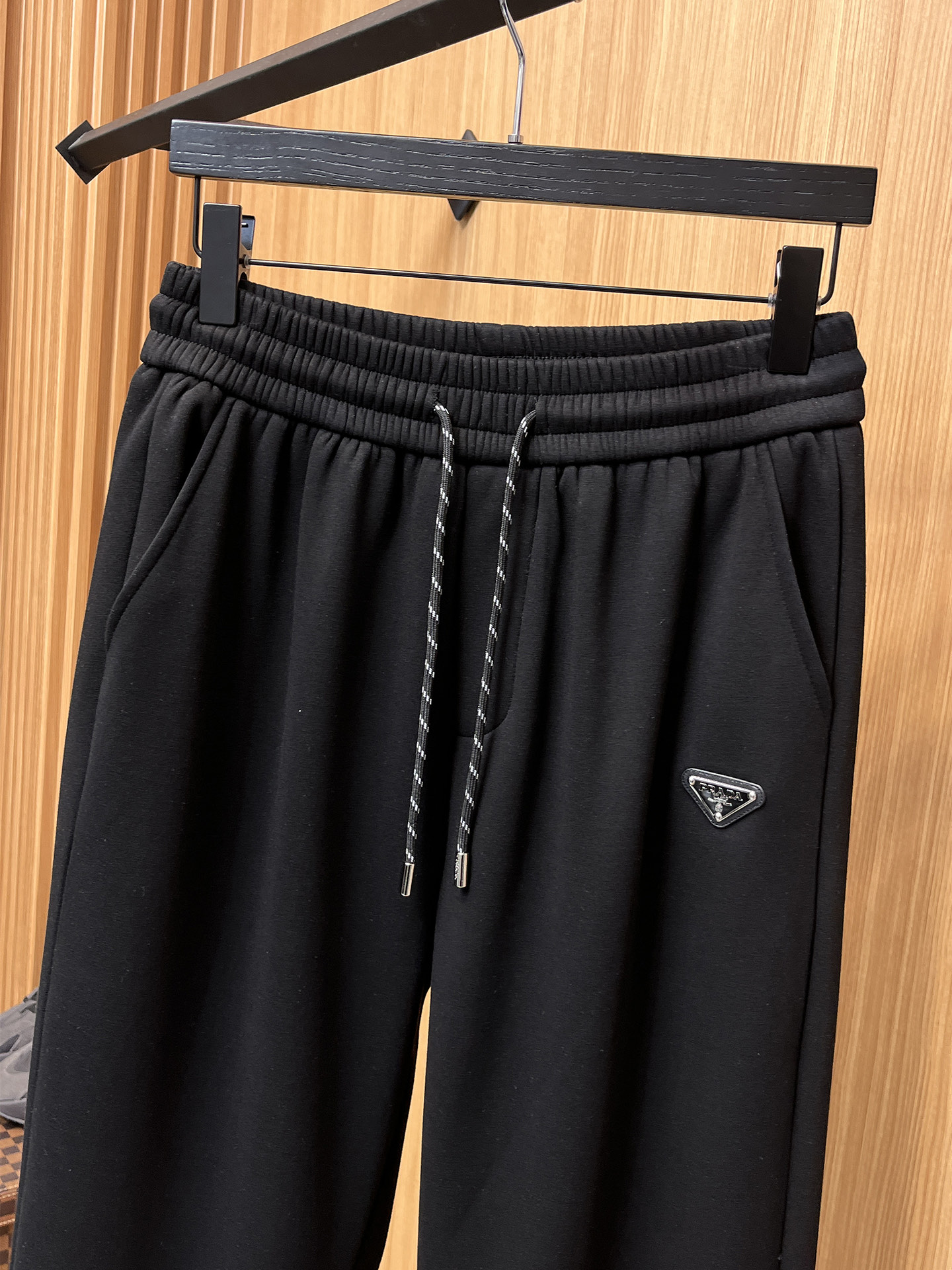 Prada Basic Clothing Cotton Black Fleece Lined S-m-xl