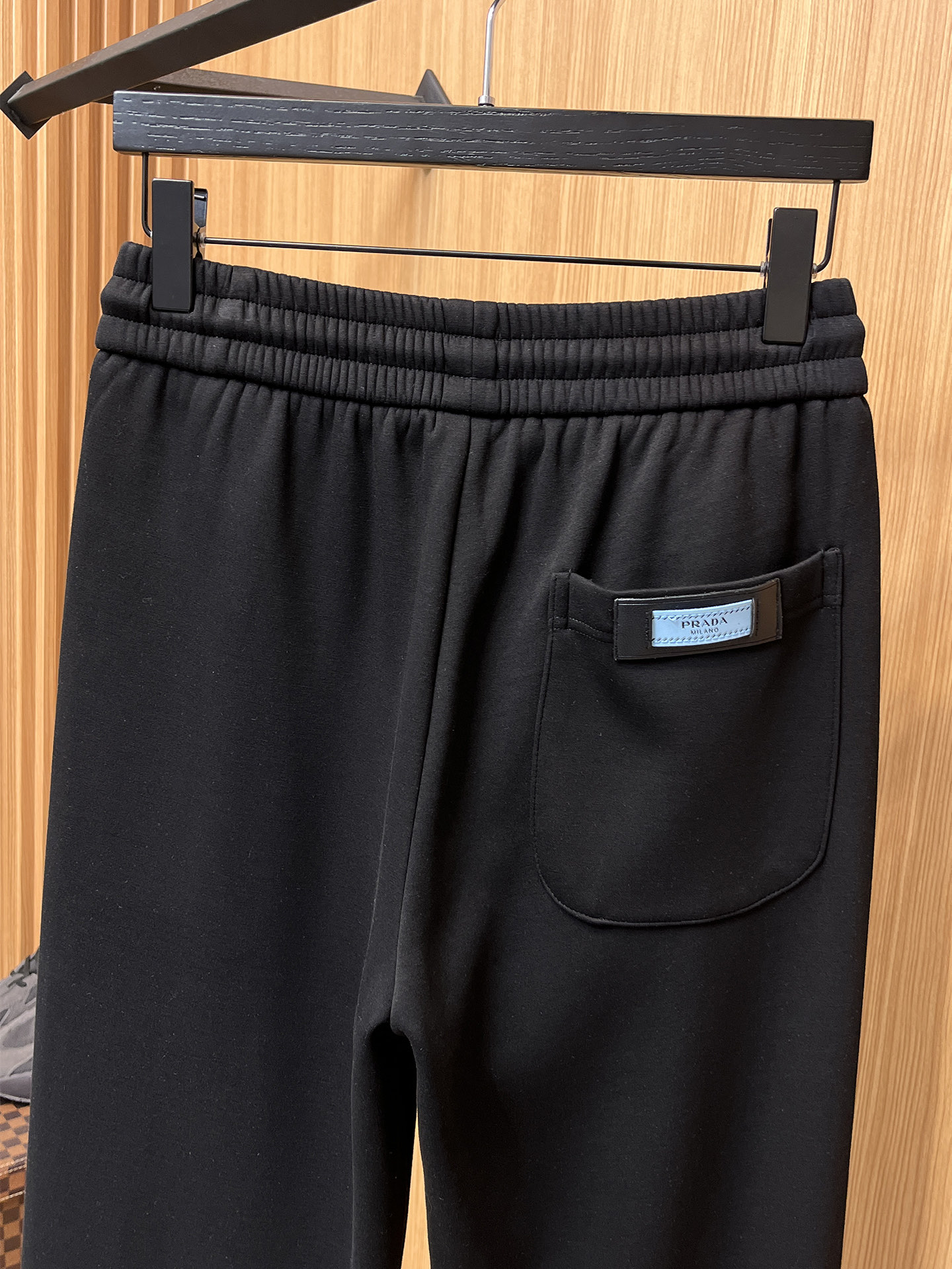 Prada Basic Clothing Cotton Black Fleece Lined S-m-xl