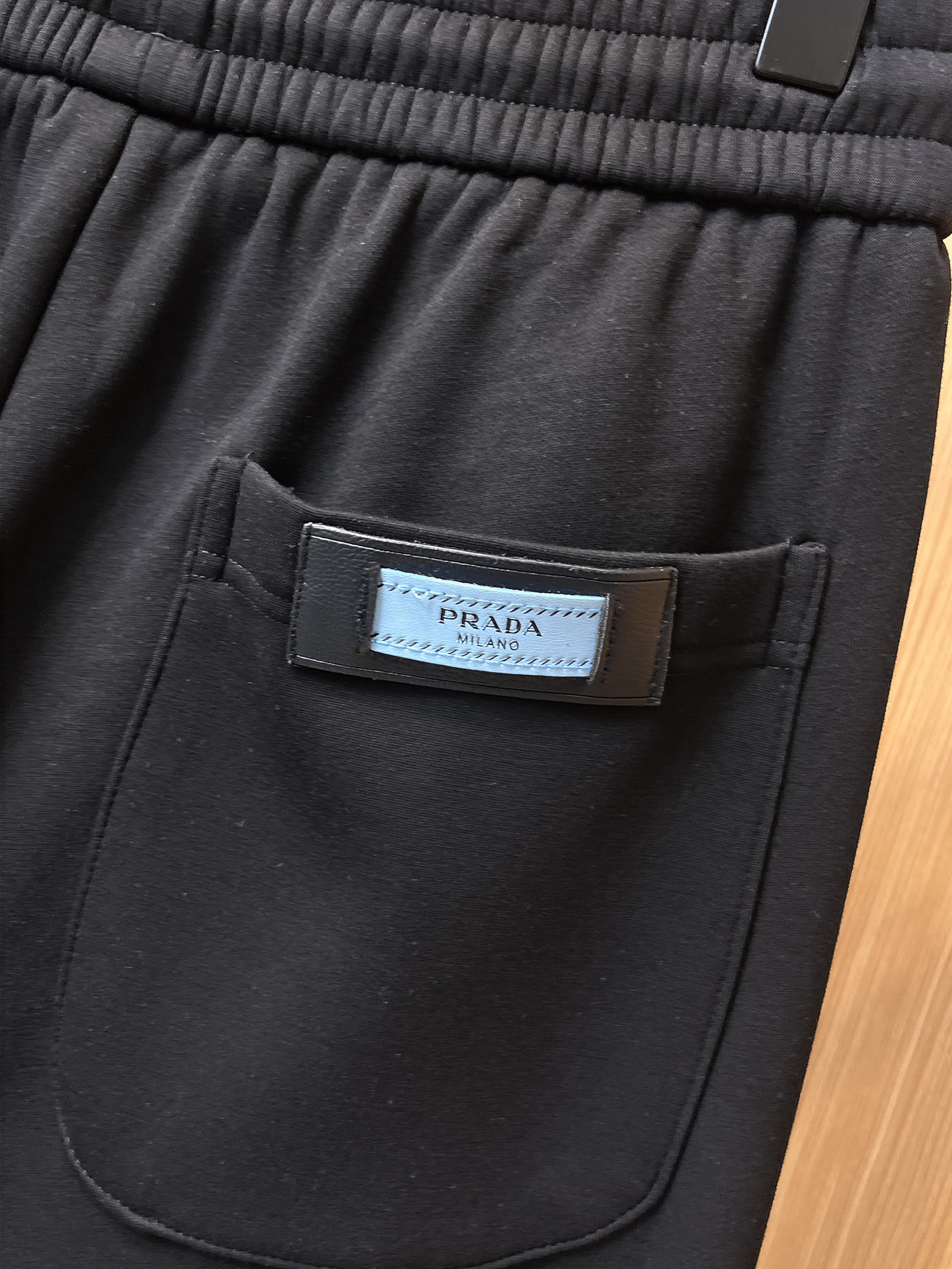 Prada Basic Clothing Cotton Black Fleece Lined S-m-xl
