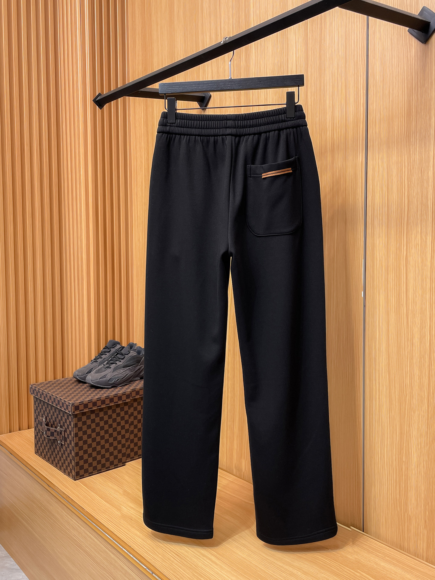 Ermenegildo Zegna Basic Clothing Cotton Black Fleece Lined S-m-xl