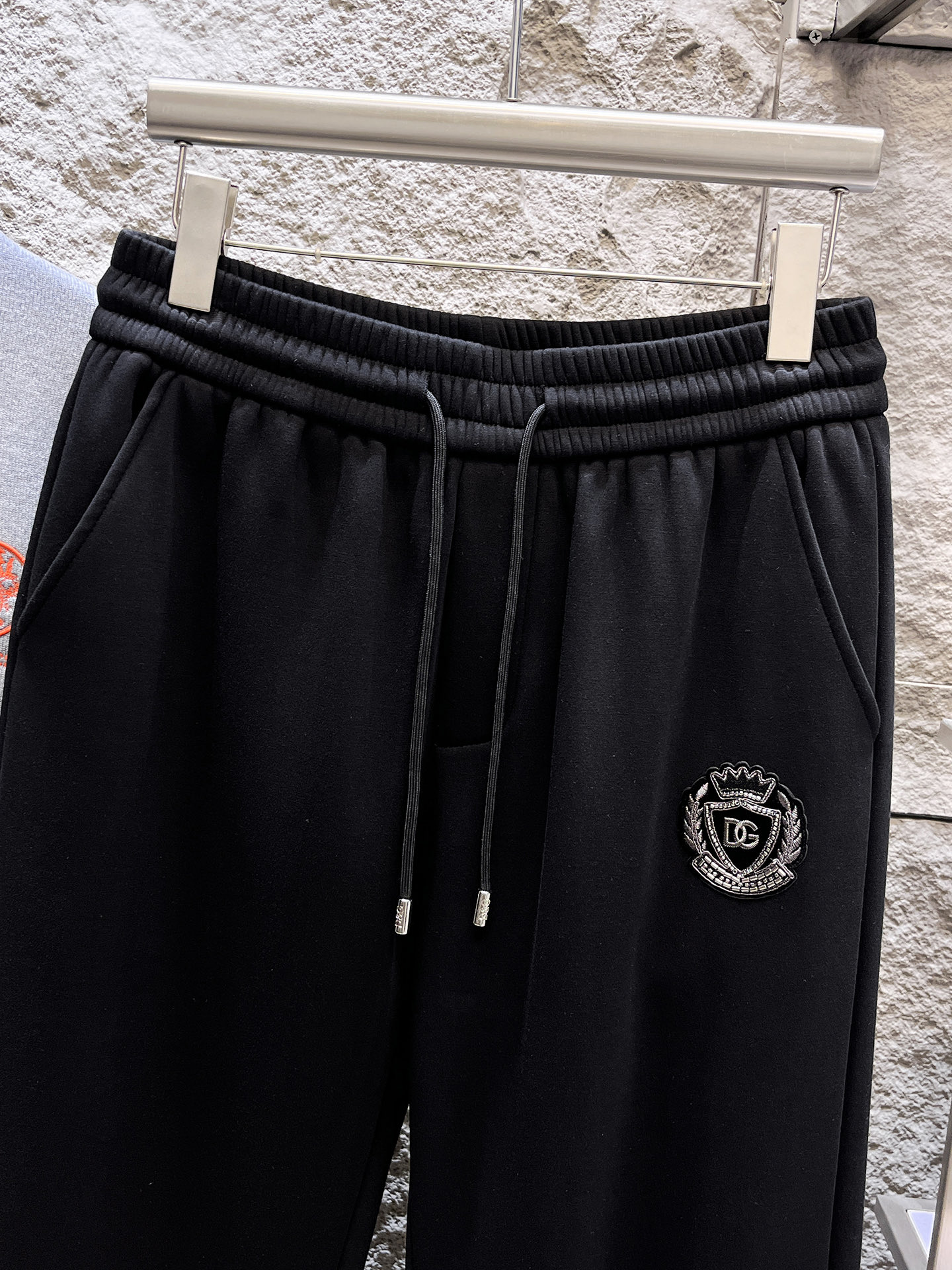 Dolcegabbana Basic Clothing Cotton Black Fleece Lined S-m-xl