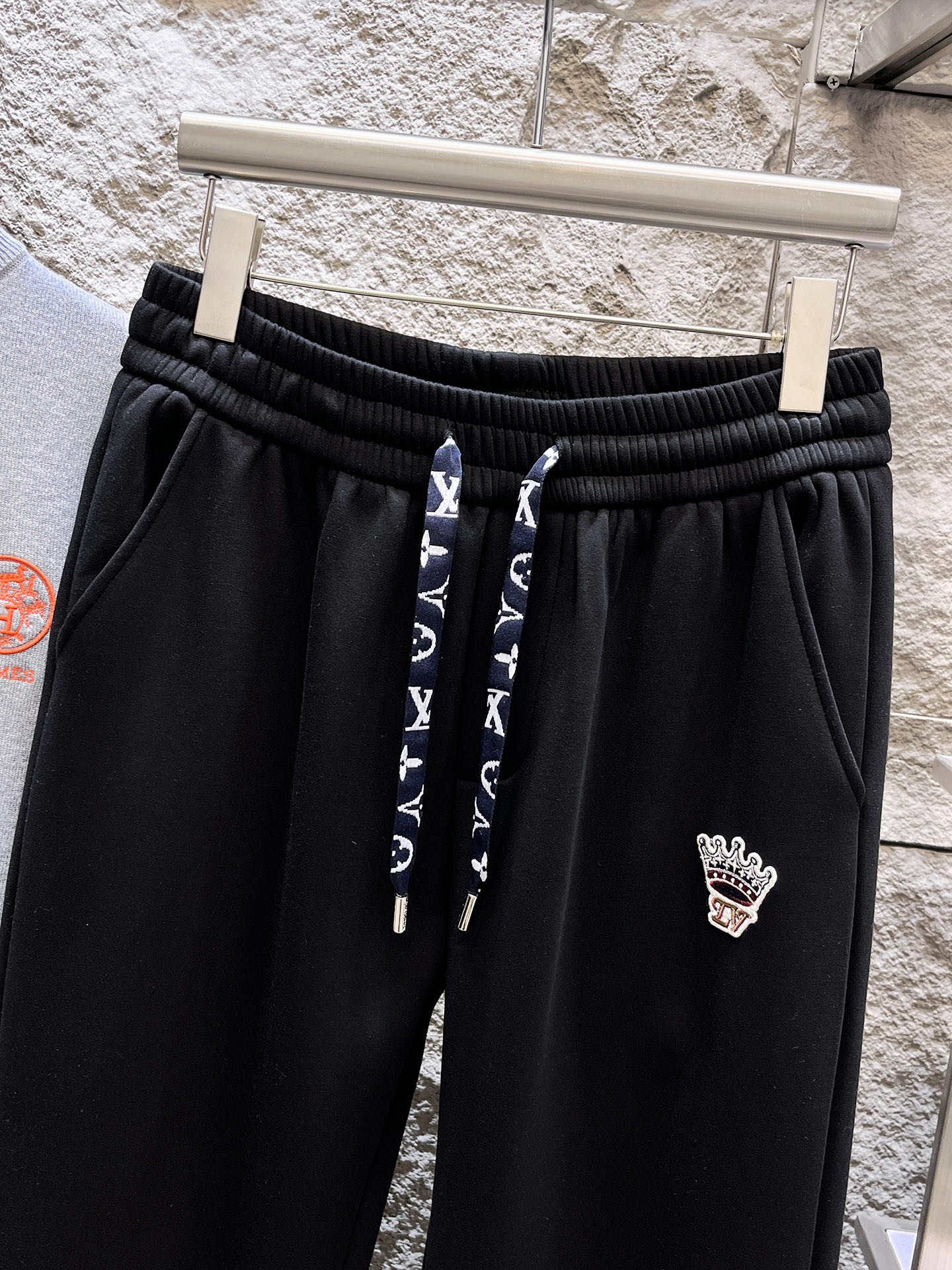 Louis Vuitton Basic Clothing Cotton Black Fleece Lined S-m-l-xl