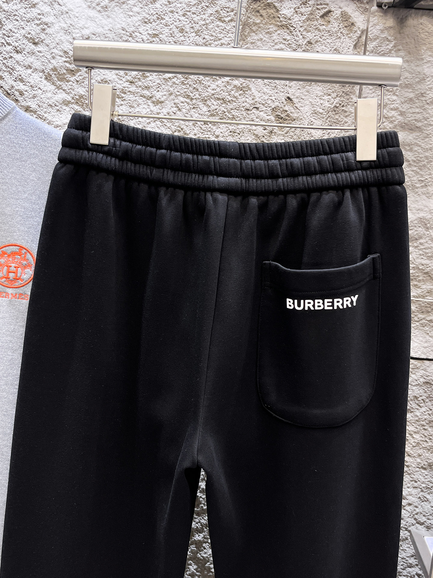 Burberry Basic Clothing Cotton Black Fleece Lined S-m-xl