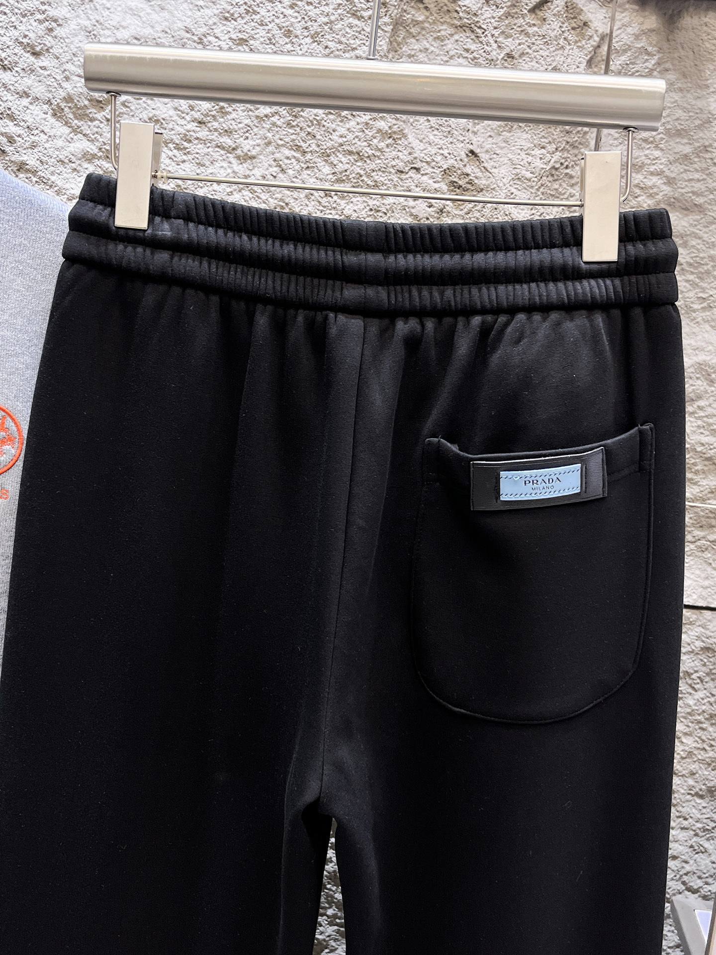 Prada Basic Clothing Cotton Black Fleece Lined S-m-xl