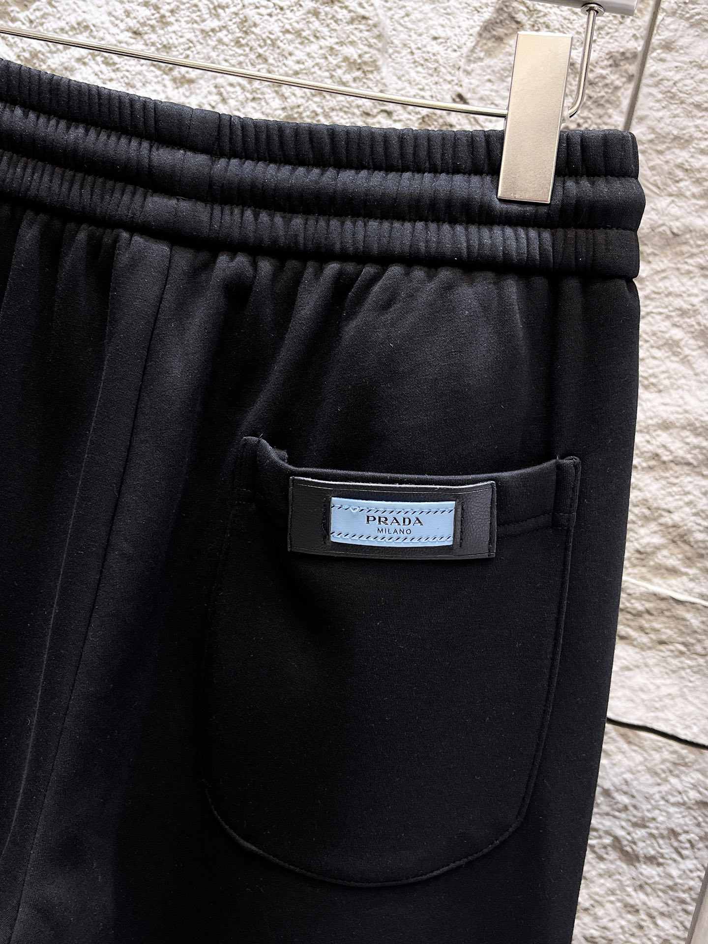 Prada Basic Clothing Cotton Black Fleece Lined S-m-xl
