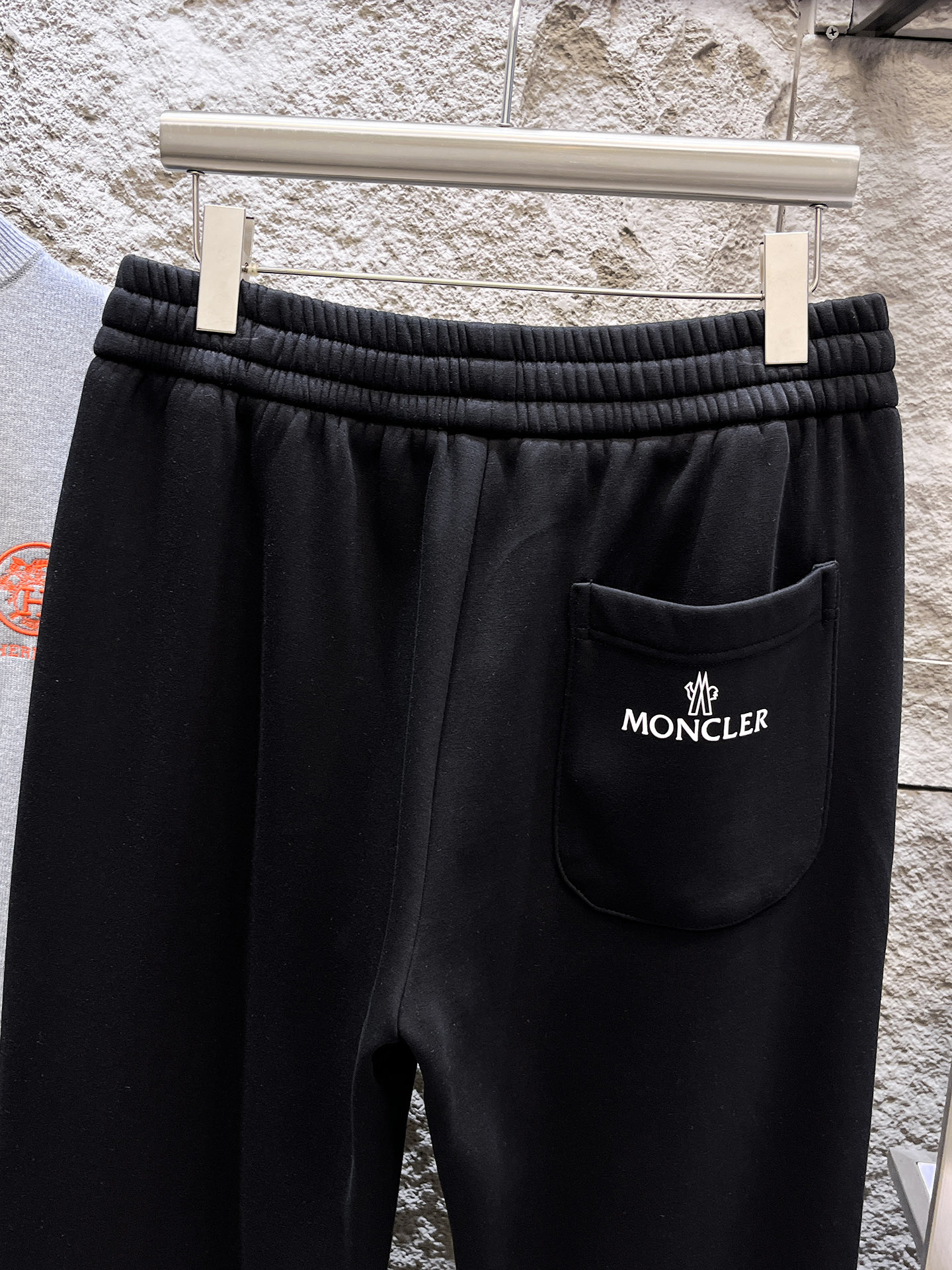 Moncler Basic Clothing Cotton Black Fleece Lined S-m-l-xl