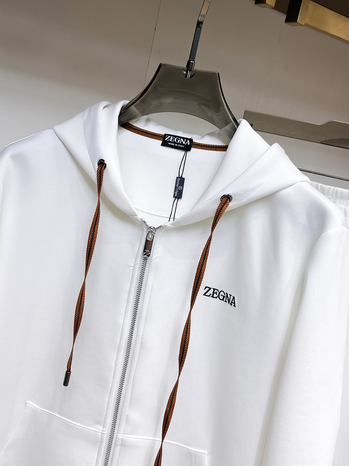 Ermenegildo Zegna Basic Clothing Black Hooded M-xl