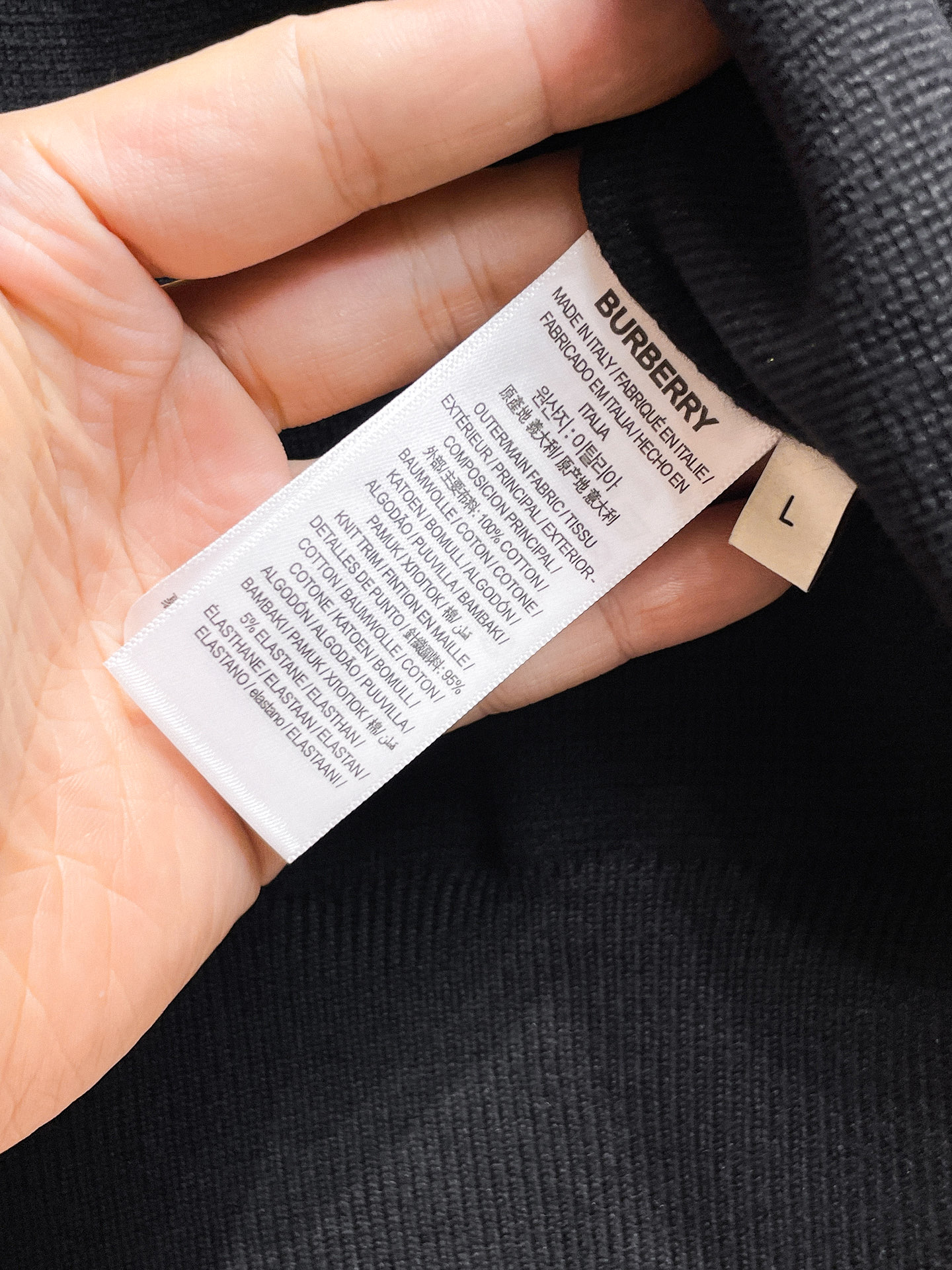 Burberry Male Basic Clothing Cotton M-xl