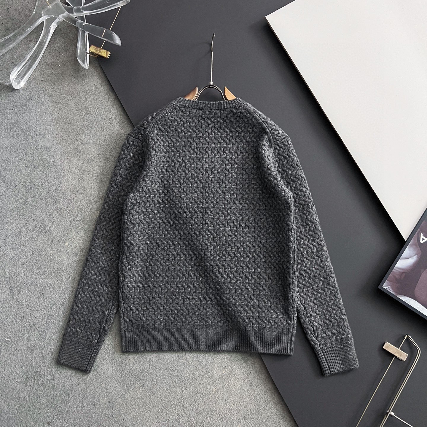 Loro Piana Couple Basic Clothing Wool Striped M-l-xl