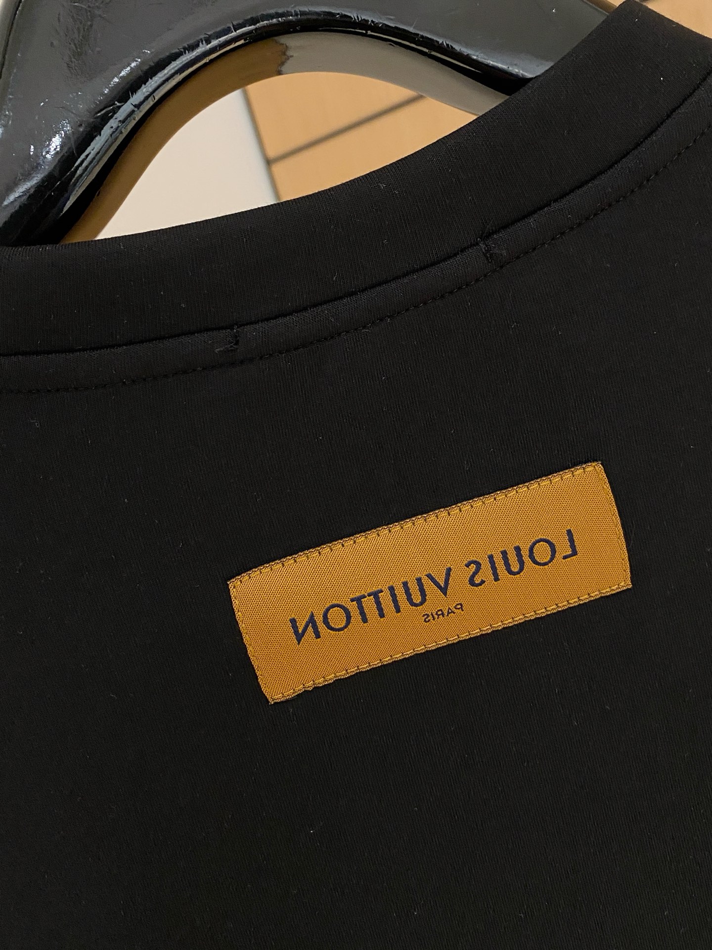 Louis Vuitton Male Hoodie Cotton Black Xs-s-m-l