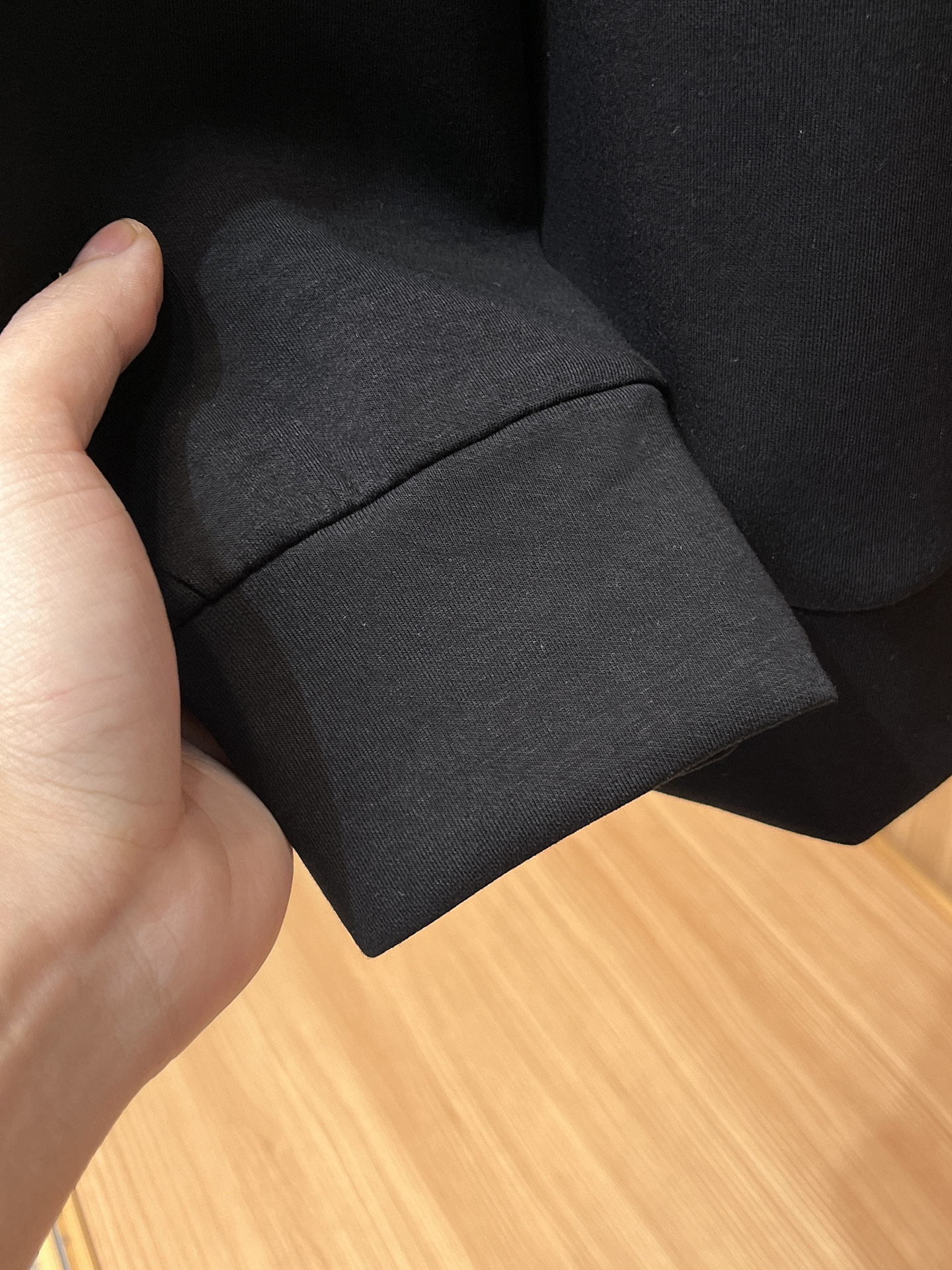 Louis Vuitton Male Hoodie Cotton Black Xs-s-m-l