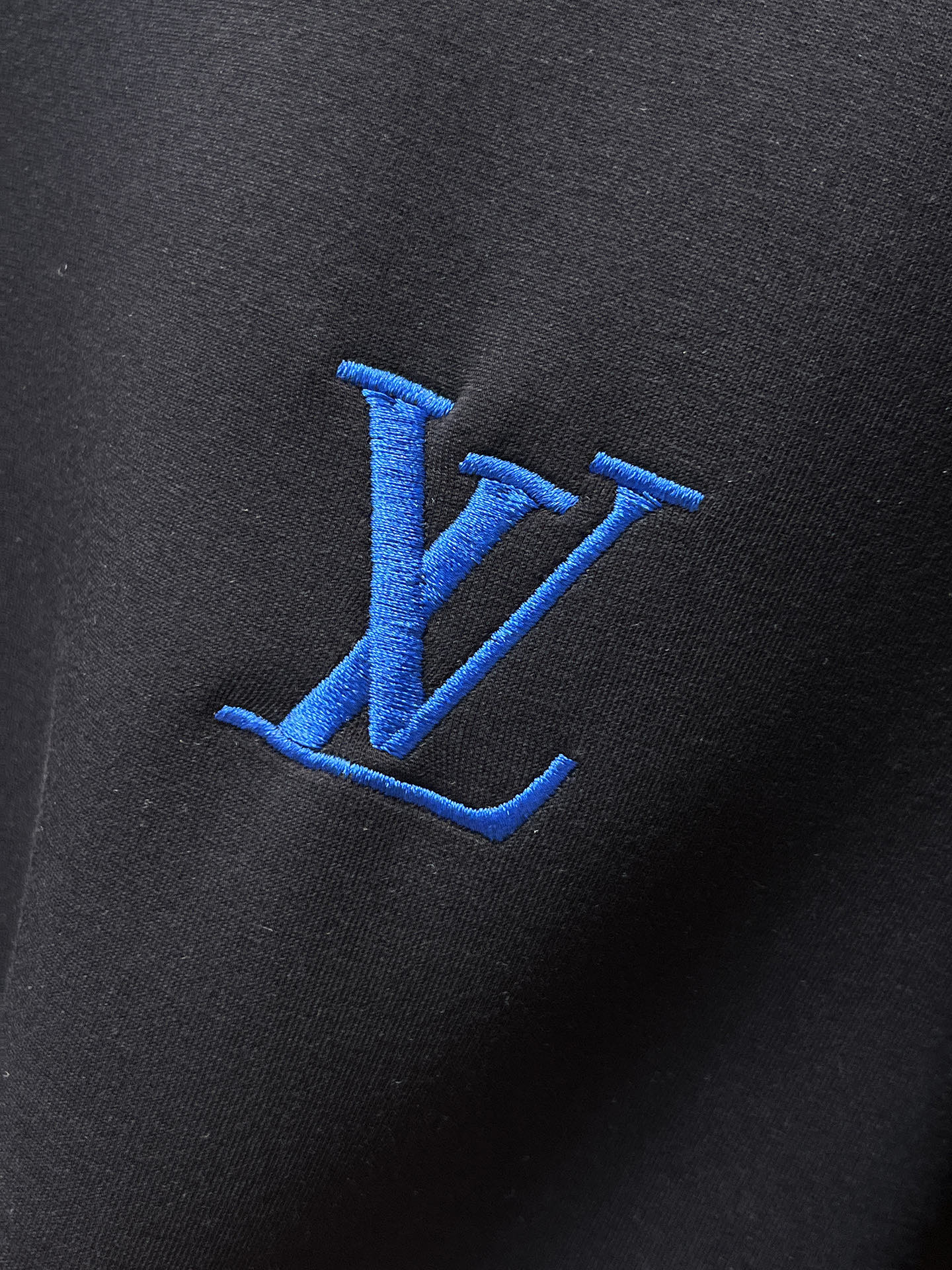 Louis Vuitton Male Hoodie Cotton Black Xs-s-m-l